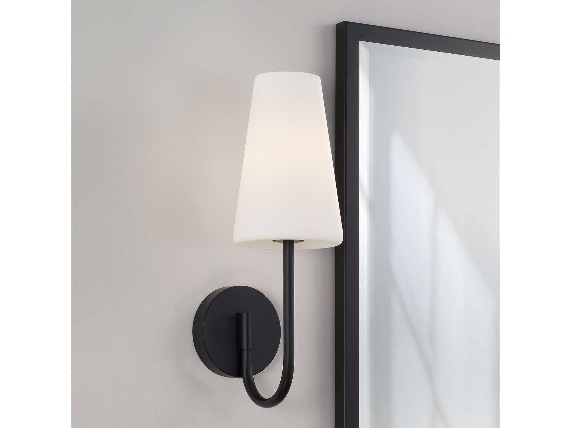 Capital Lighting Averitt 1-Light Matte Black Wall Sconce