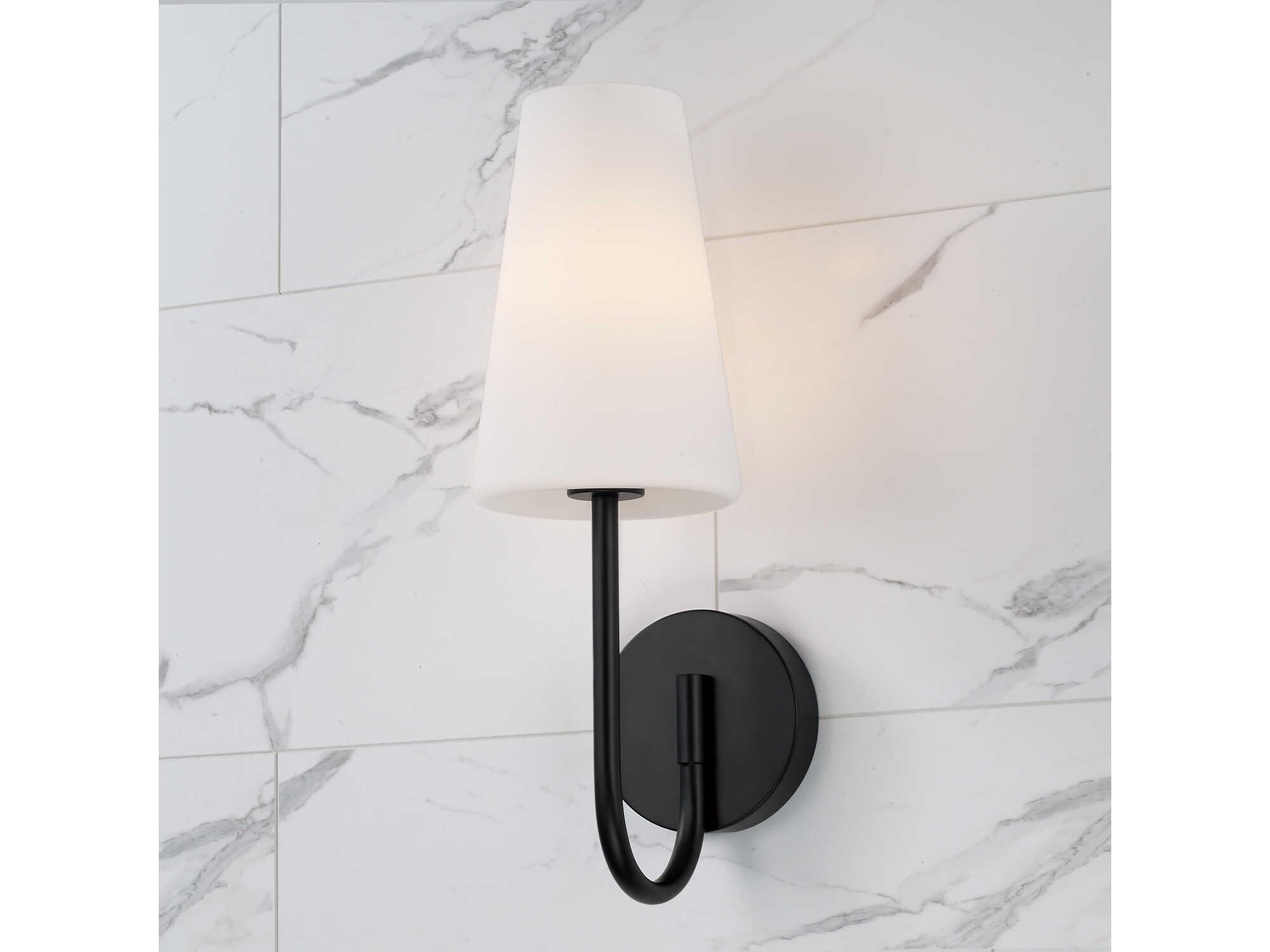 Capital Lighting Averitt 1-Light Matte Black Wall Sconce