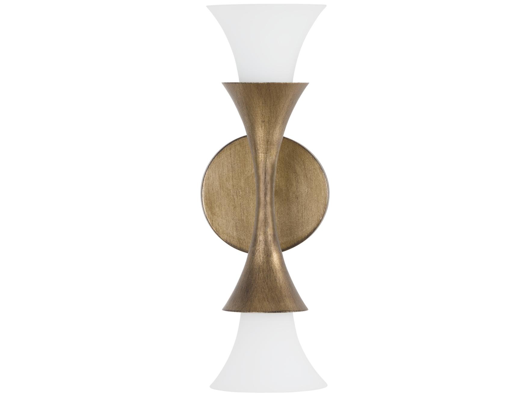 Capital Lighting Nola 2-Light Mystic Luster Brass Wall Sconce