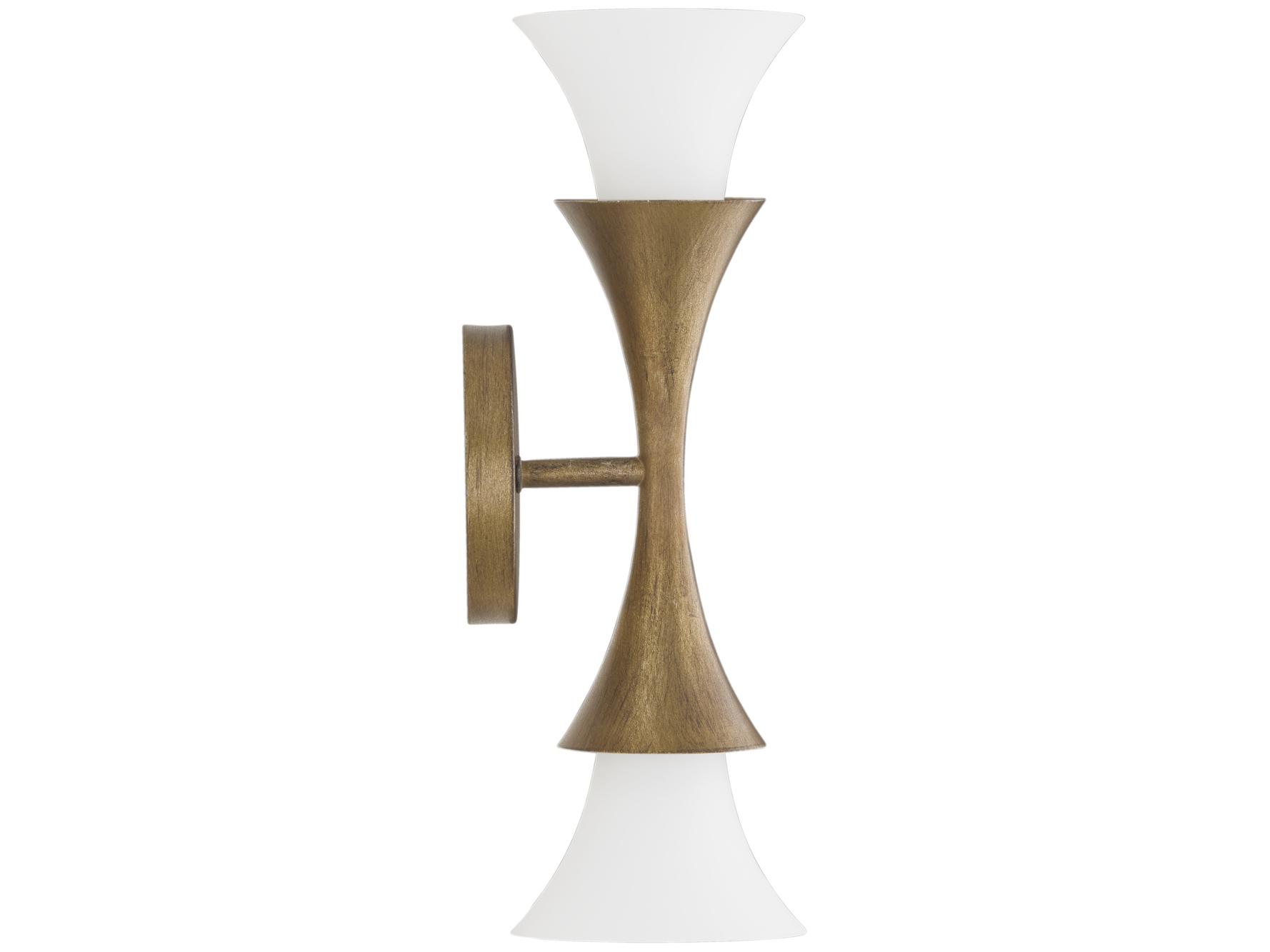 Capital Lighting Nola 2-Light Mystic Luster Brass Wall Sconce