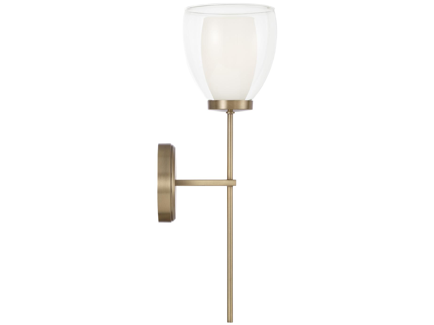 Capital Lighting Joss 1-Light Aged Brass Wall Sconce