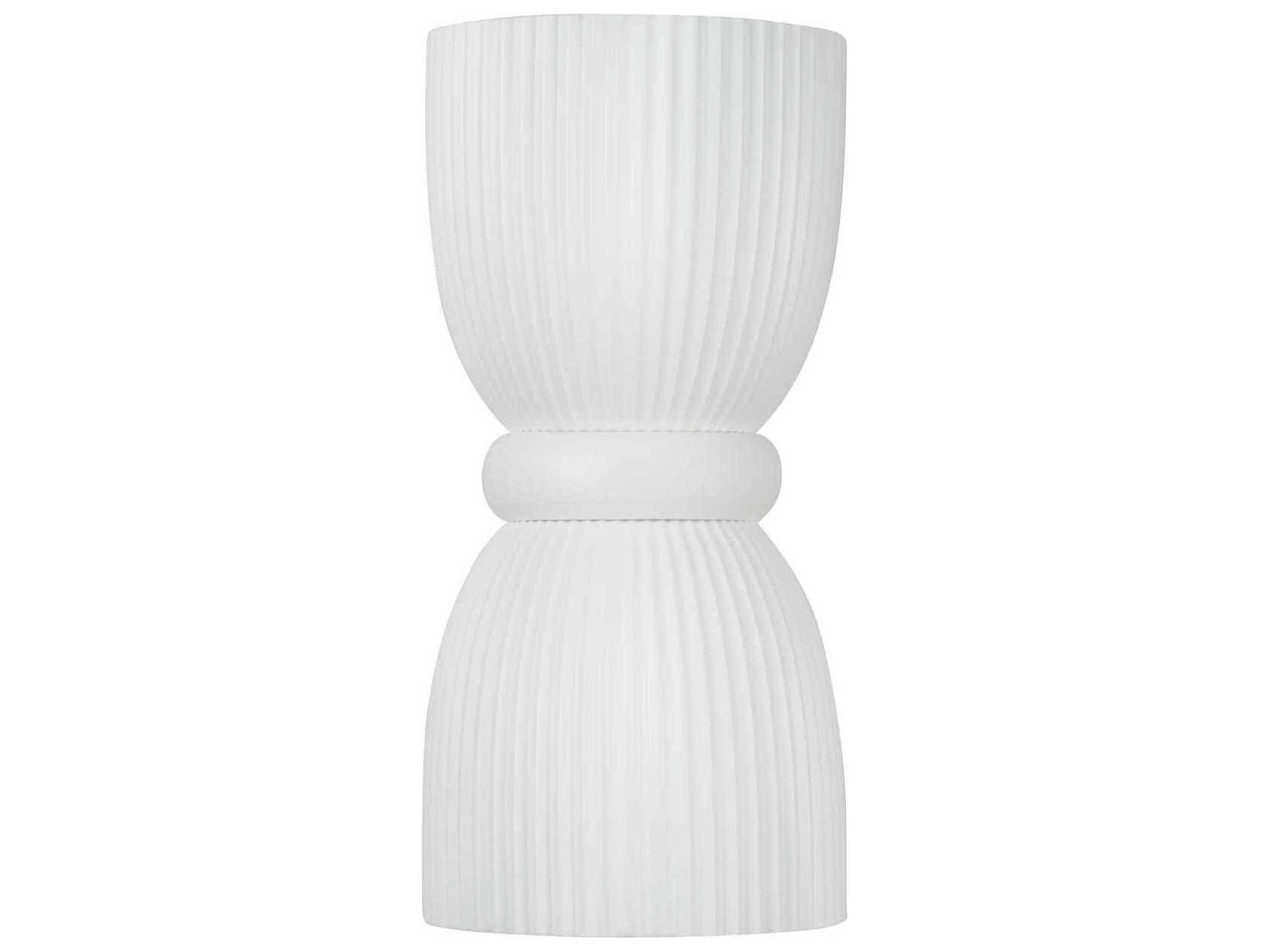 Capital Lighting Mallory 2-Light Ceramic White Wall Sconce