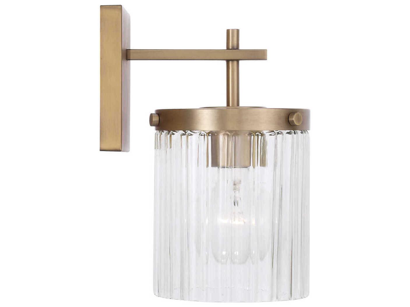 Capital Lighting Vaughn 1-Light Aged Brass Wall Sconce