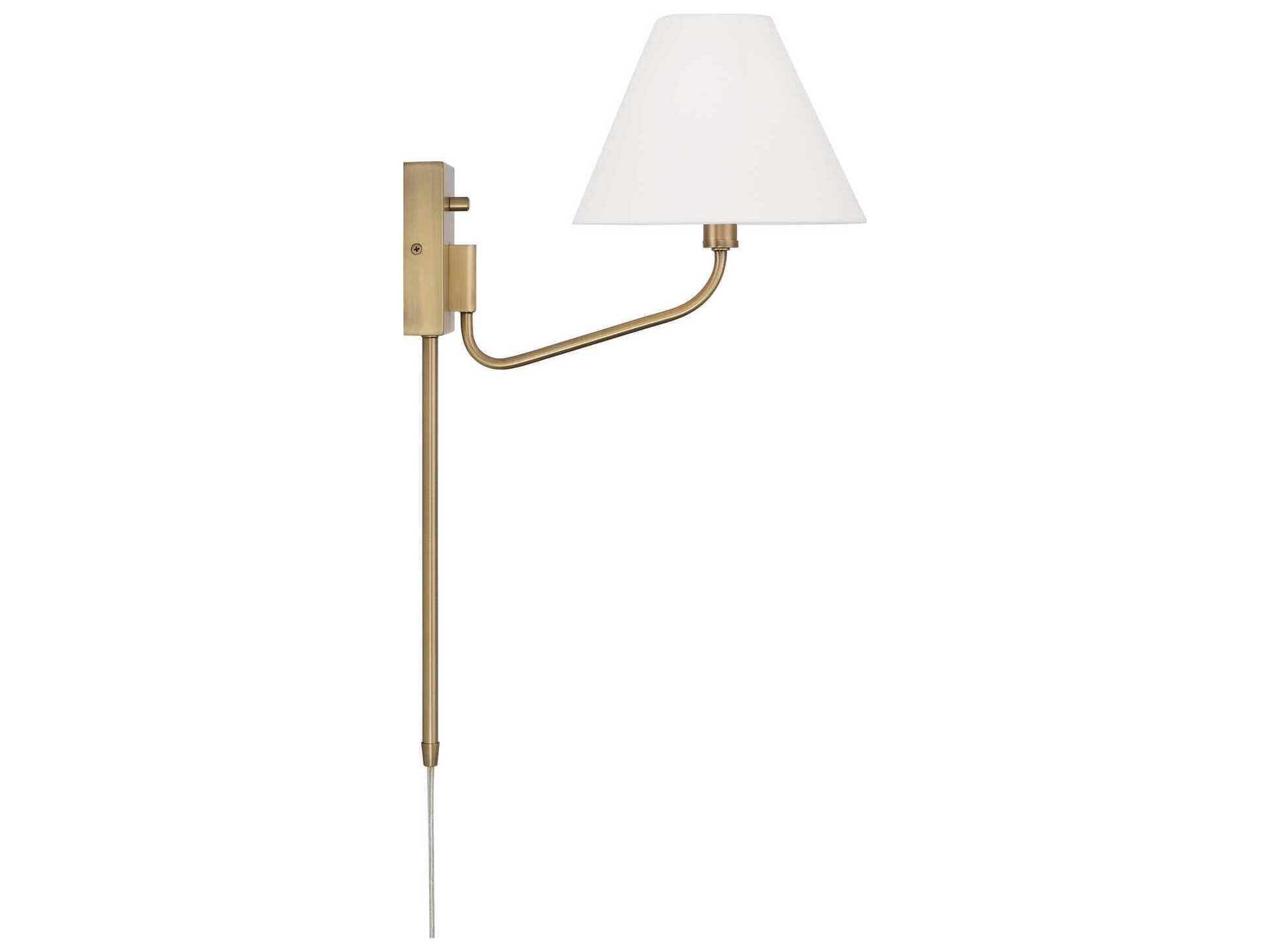Capital Lighting Chadwick 1-Light Aged Brass Wall Sconce