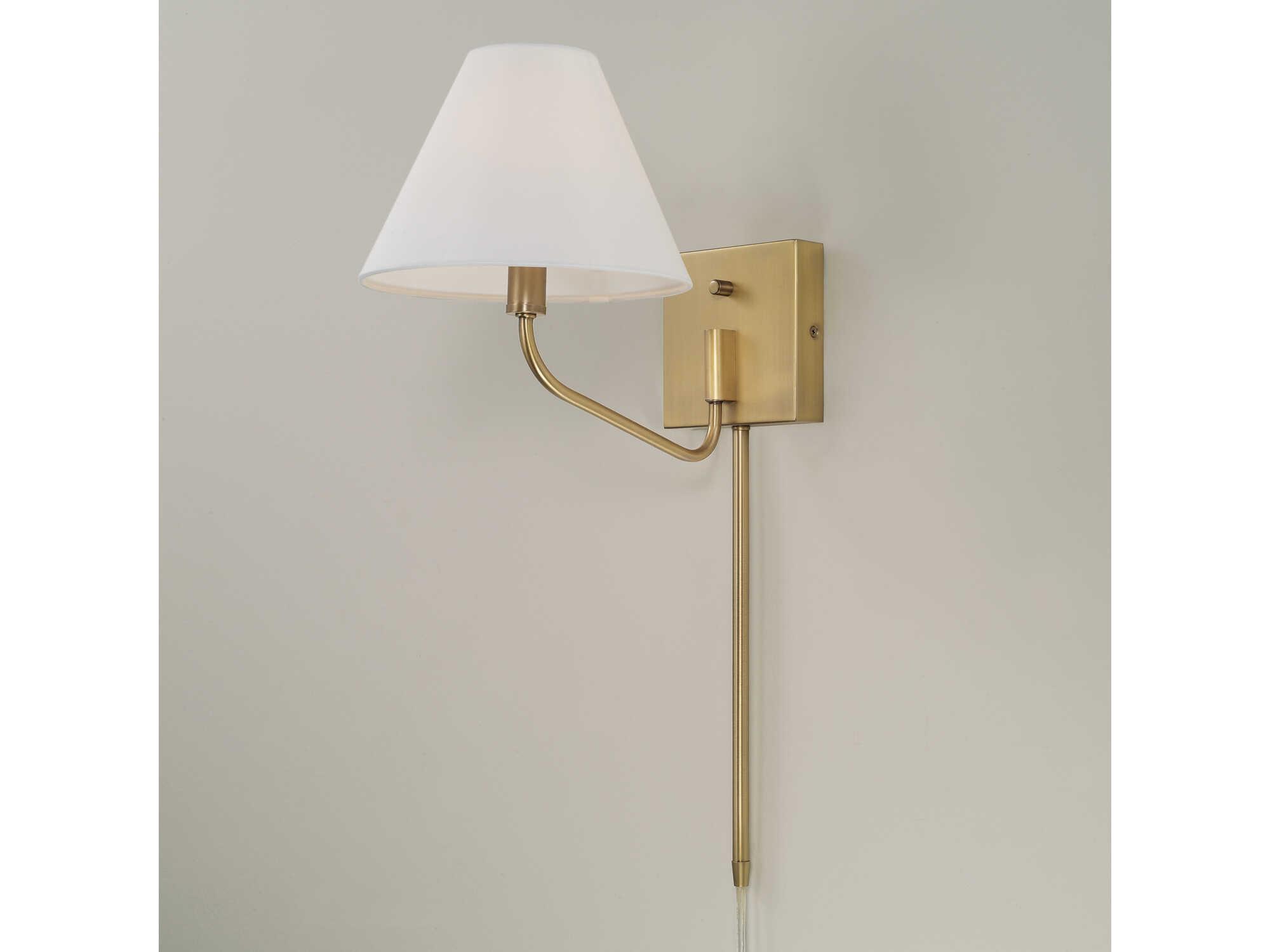 Capital Lighting Chadwick 1-Light Aged Brass Wall Sconce