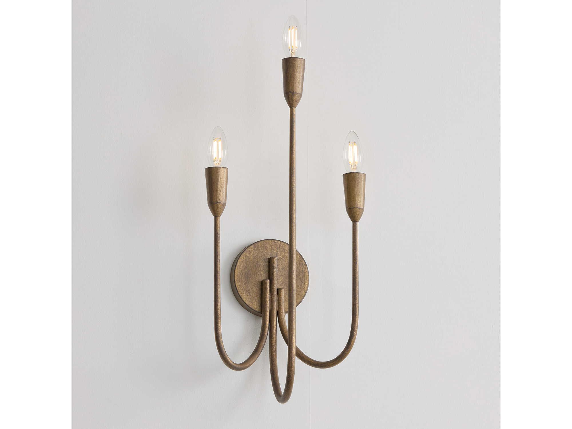 Capital Lighting Marley 3-Light Mystic Bronze Wall Sconce