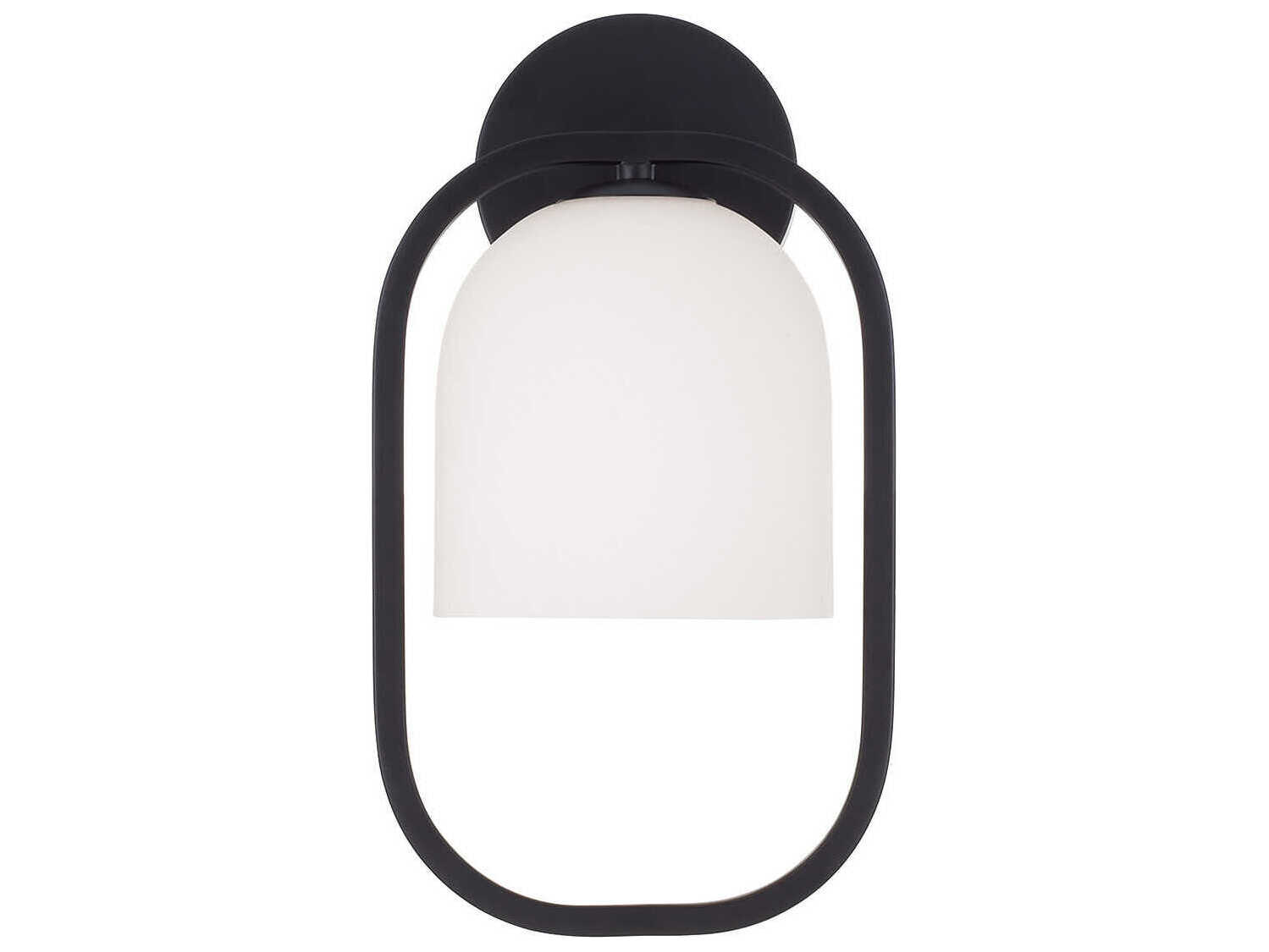 Capital Lighting Zeek 1-Light Matte Black Wall Sconce