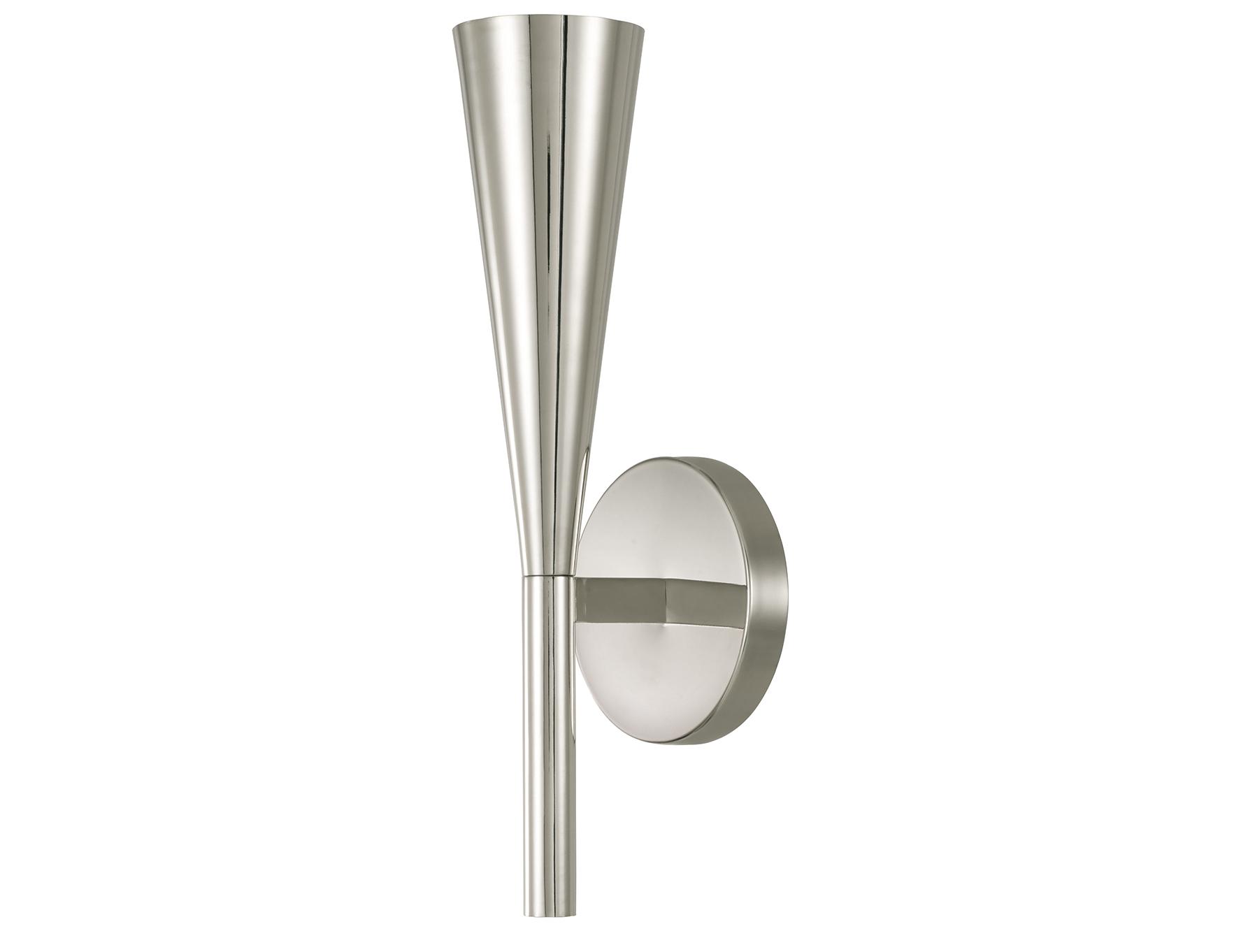 Capital Lighting Levi 1-light Polished Nickel Wall Sconce