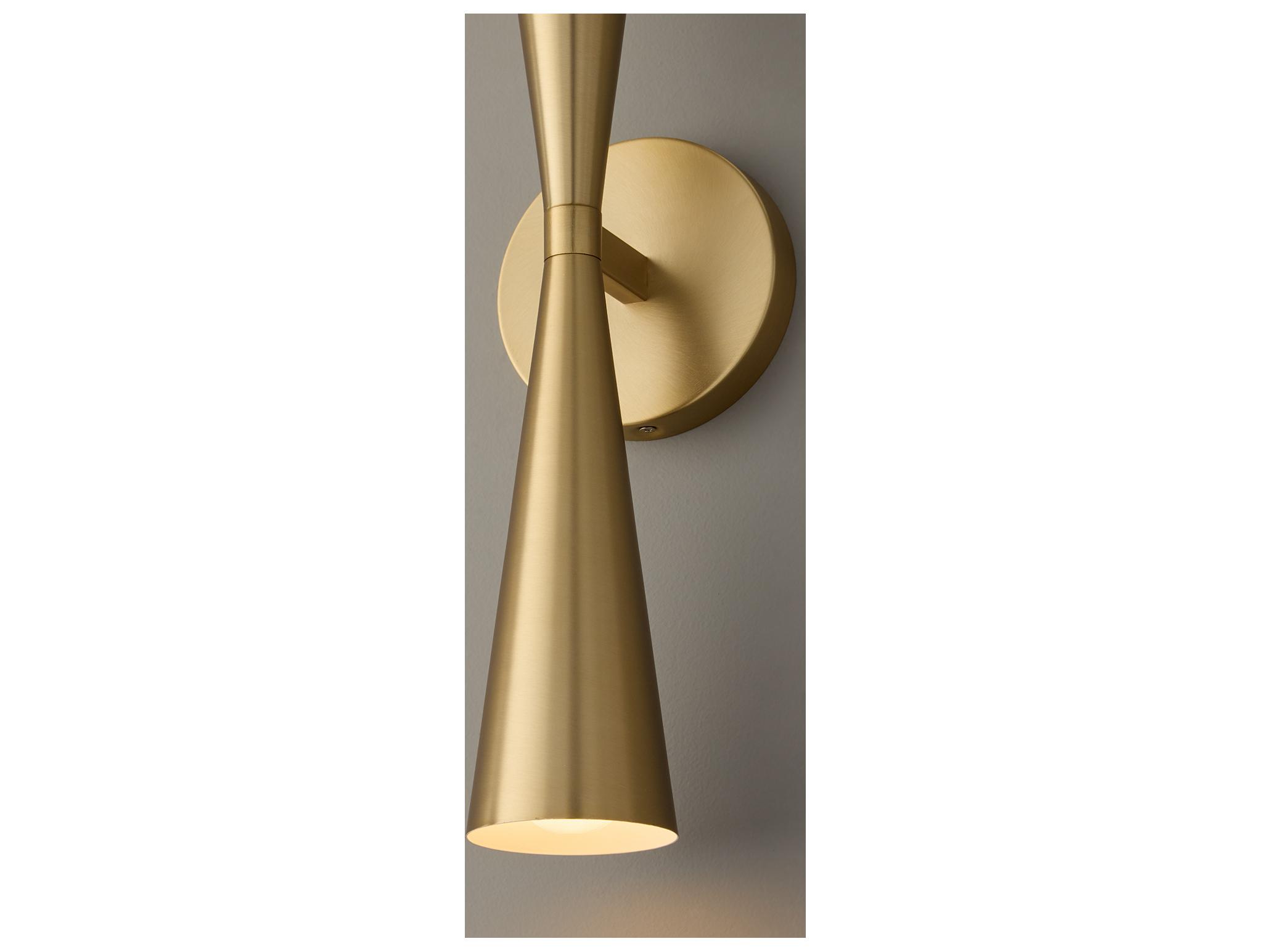 Capital Lighting Levi 2-light Matte Brass Wall Sconce