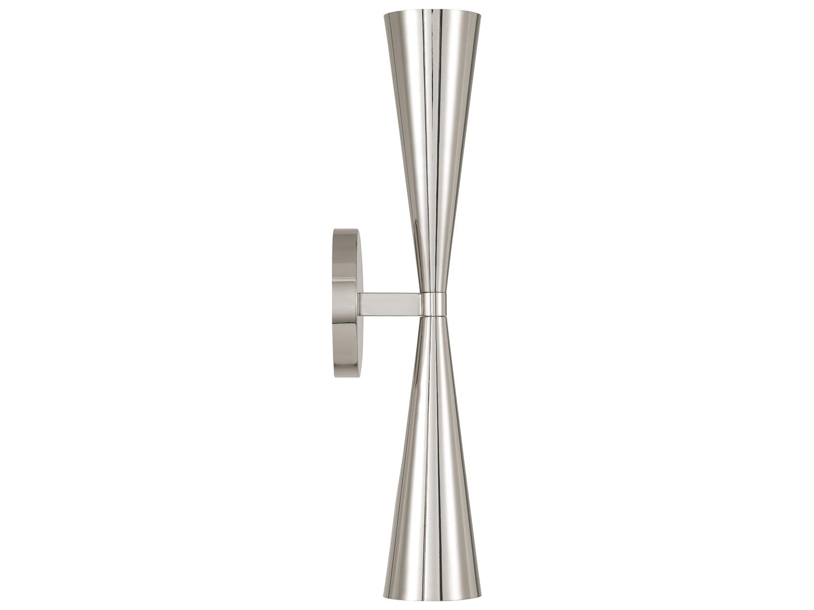 Capital Lighting Levi 2-light Polished Nickel Wall Sconce