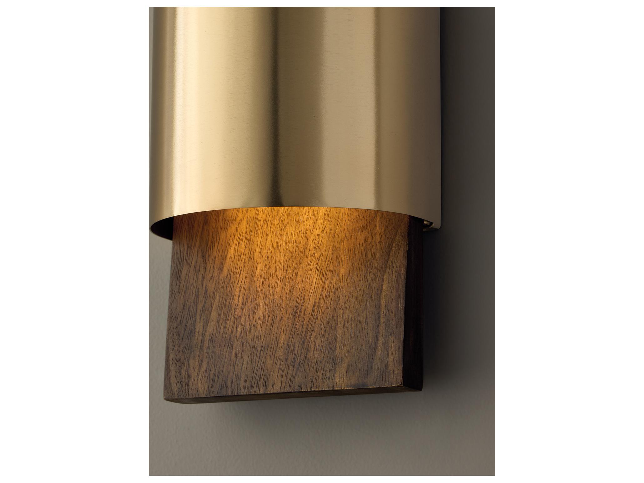 Capital Lighting Sidney 1-light Nordic Wood And Matte Brass Wall Sconce
