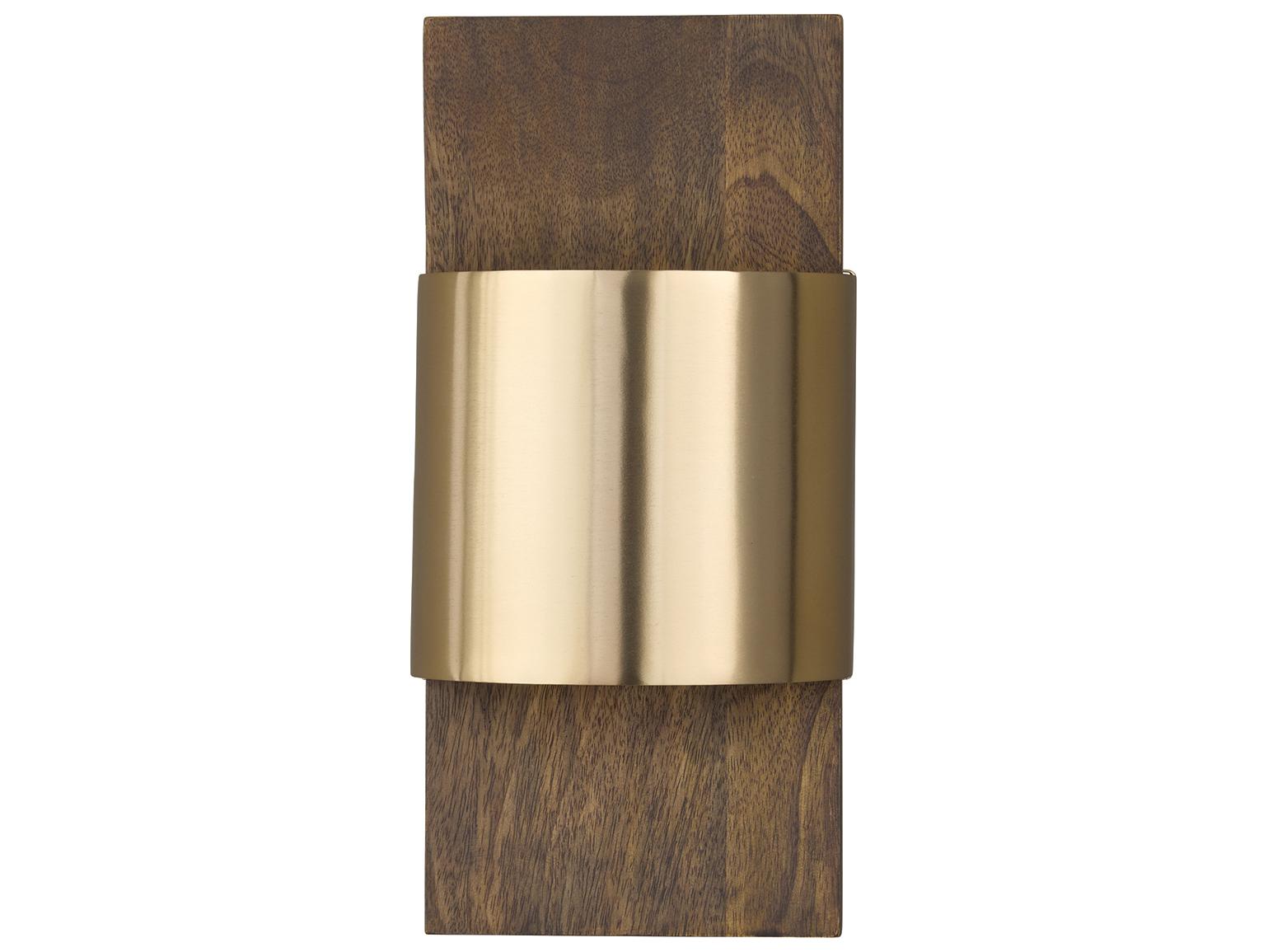 Capital Lighting Sidney 1-light Nordic Wood And Matte Brass Wall Sconce