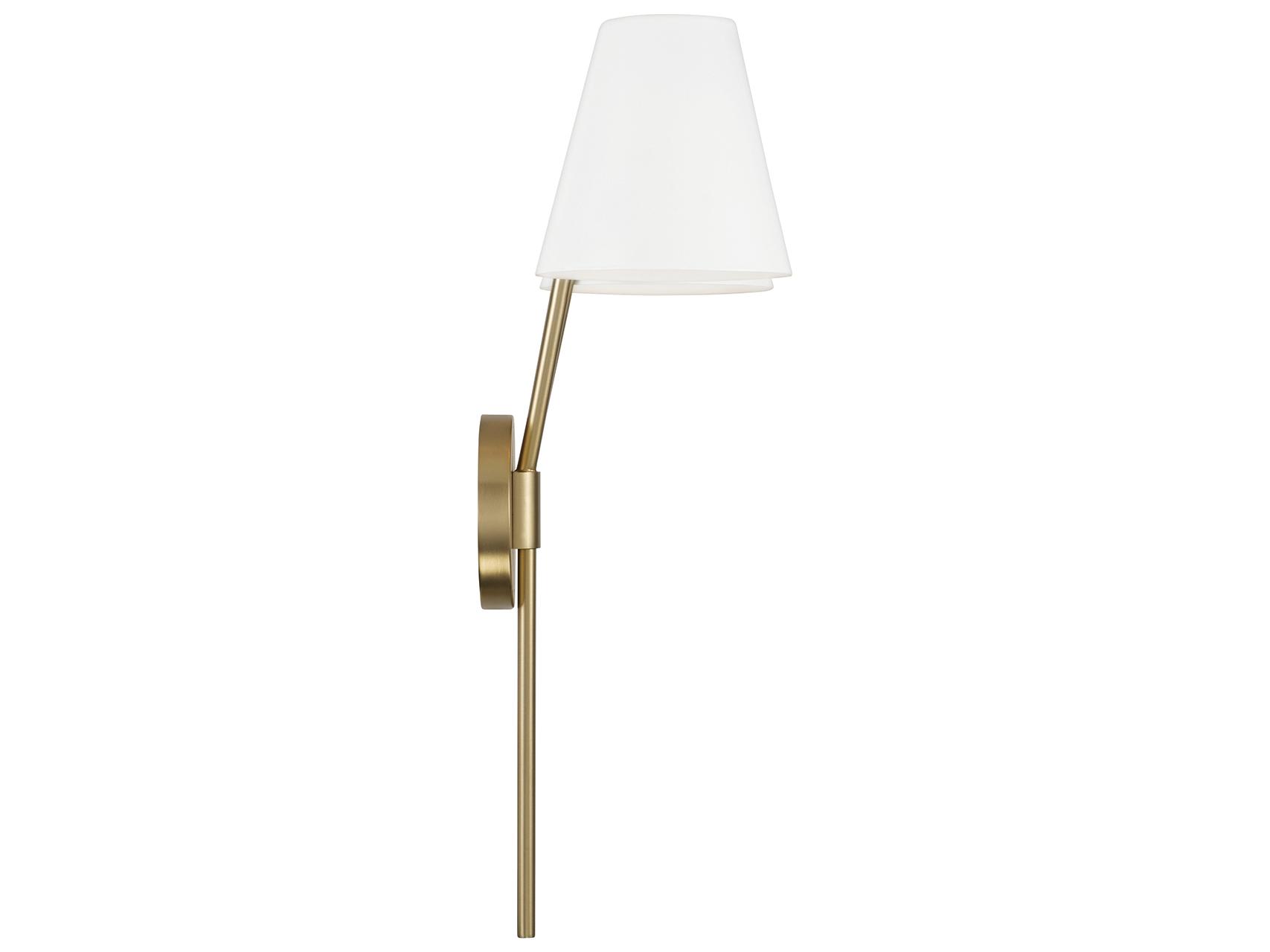 Capital Lighting Cami 2-light Aged Brass And White Wall Sconce