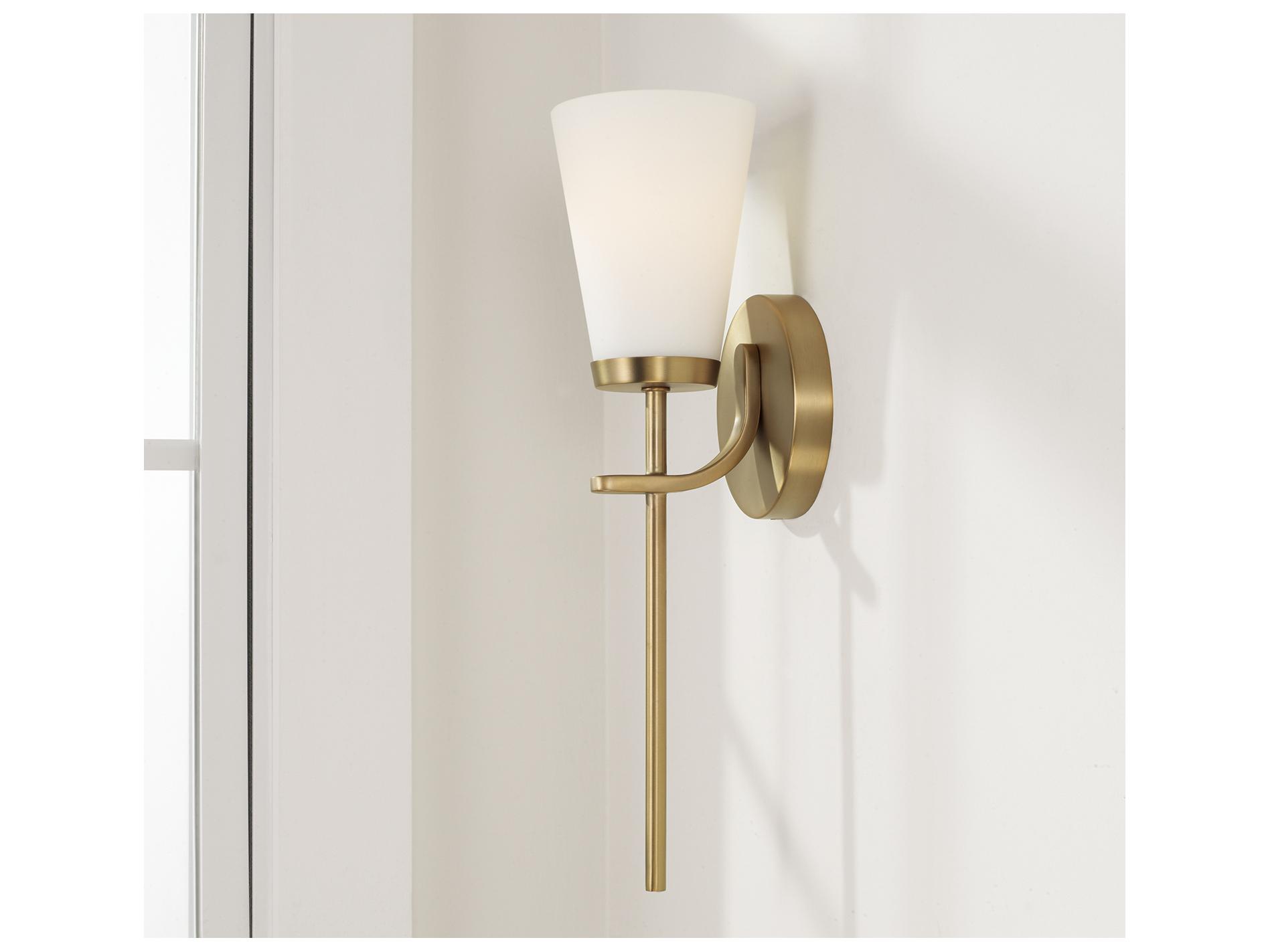 Capital Lighting Drake 1-light Aged Brass Wall Sconce