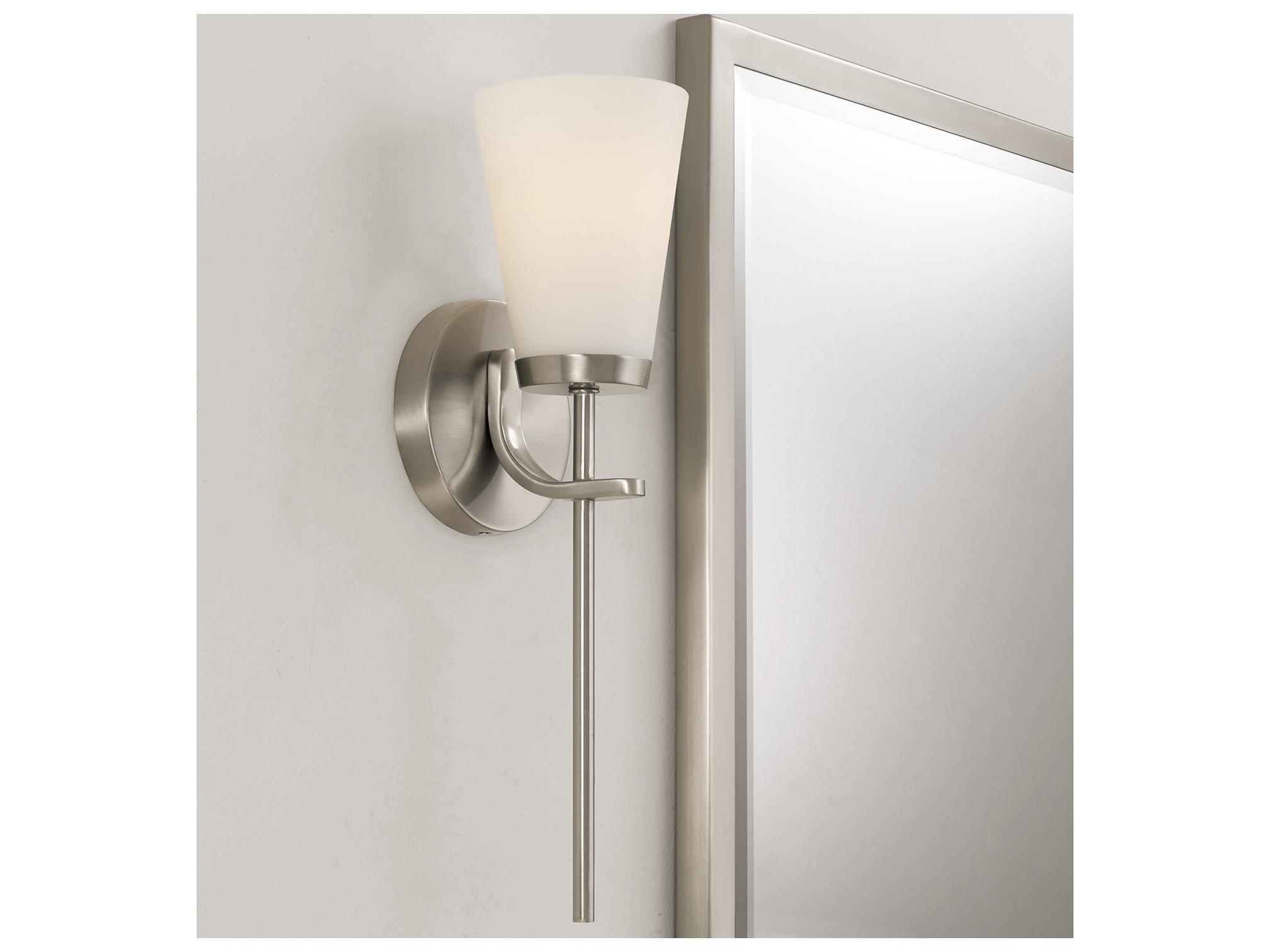 Capital Lighting Drake 1-light Brushed Nickel Wall Sconce