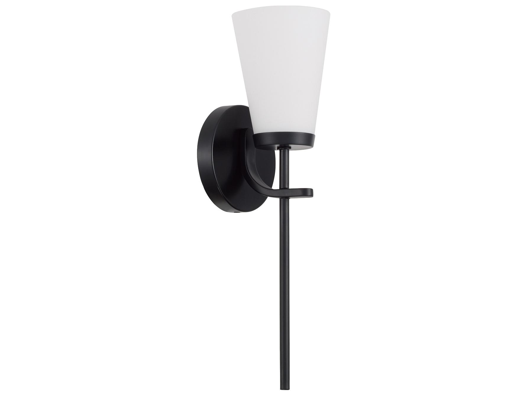 Capital Lighting Drake 1-light Matte Black Wall Sconce