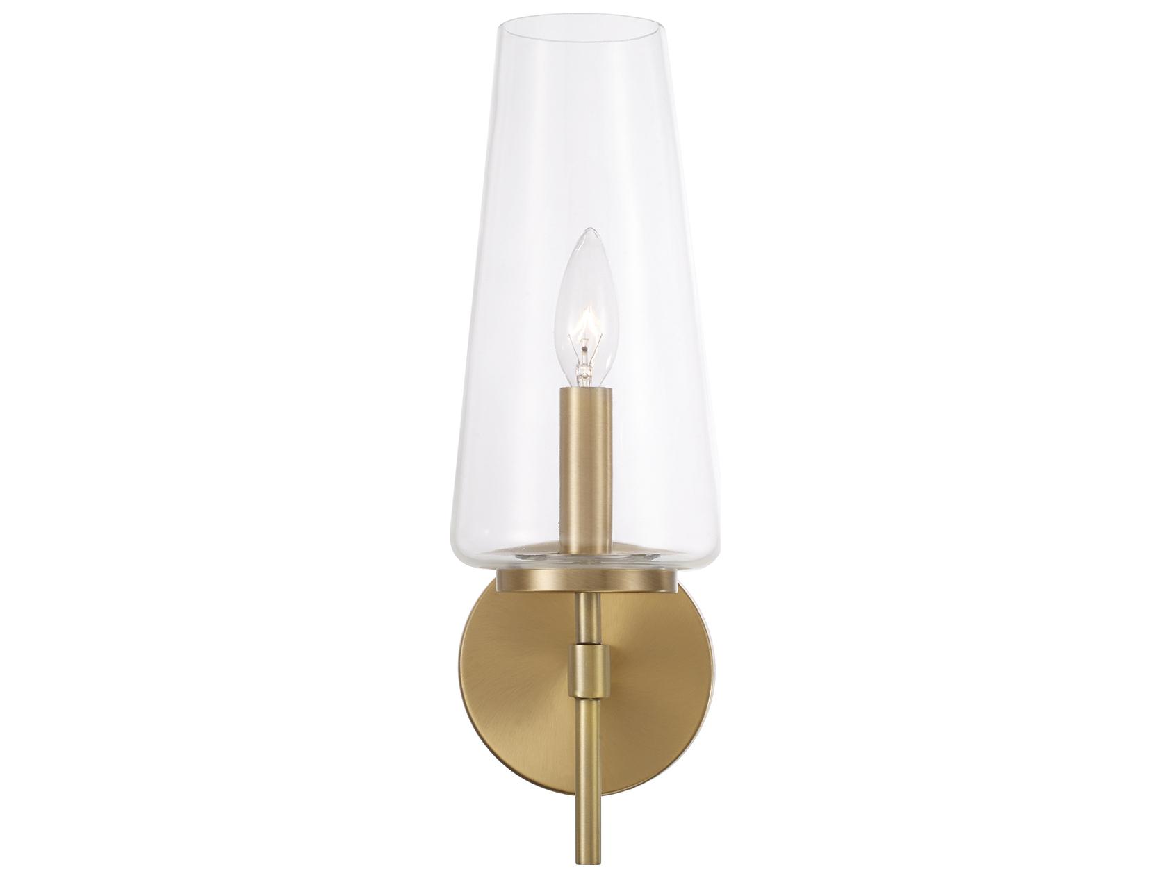 Capital Lighting Aaron 1-light Aged Brass Wall Sconce