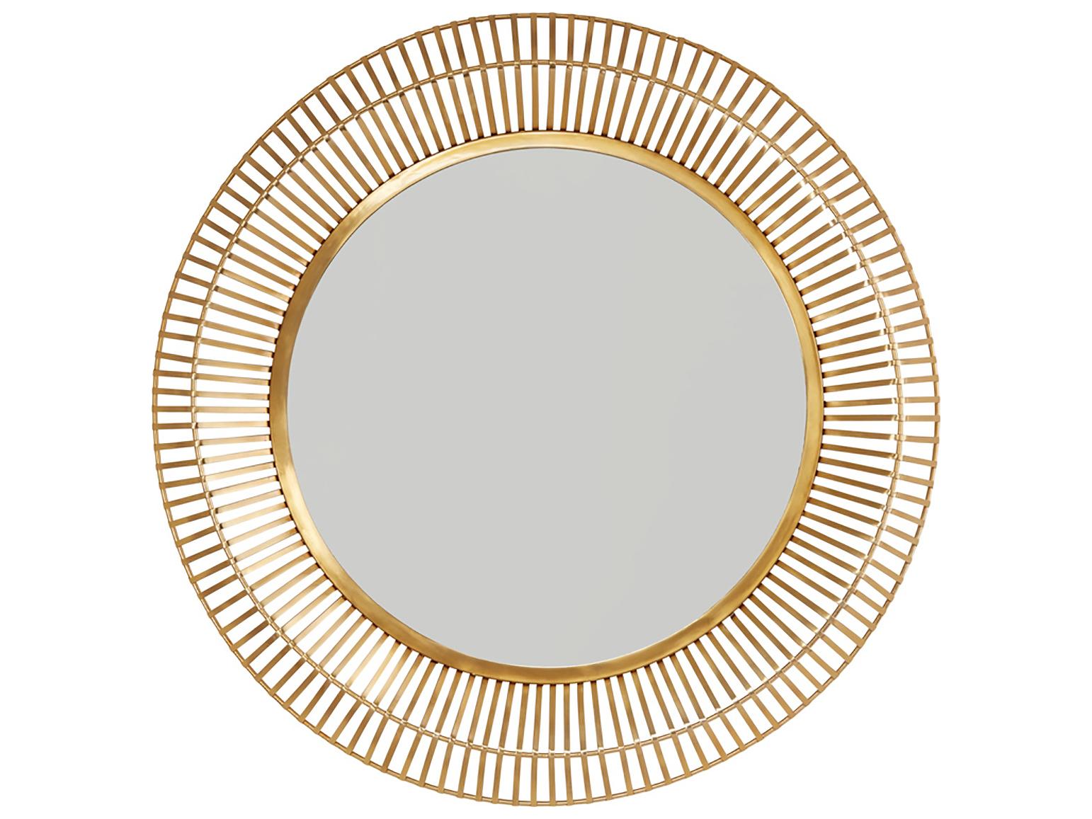 Capital Lighting Matte Brass Round Wall Mirror