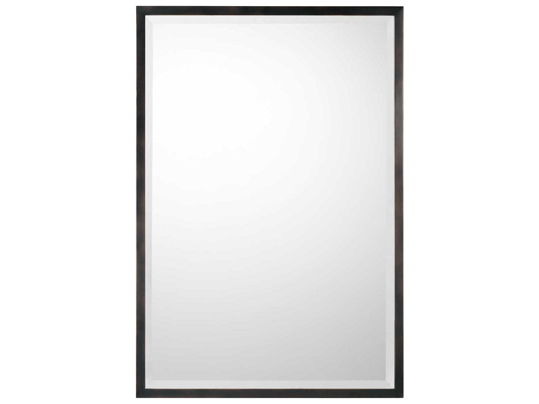 Capital Lighting Matte Black Rectangular Wall Mirror