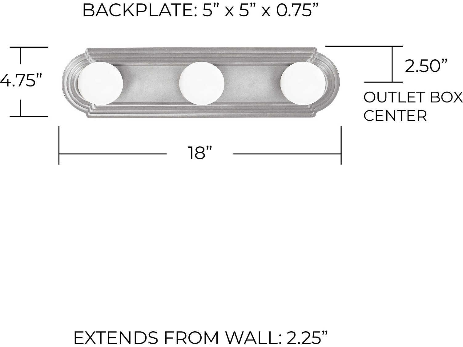 Capital Lighting Alice 3-Light Matte Nickel Vanity Light