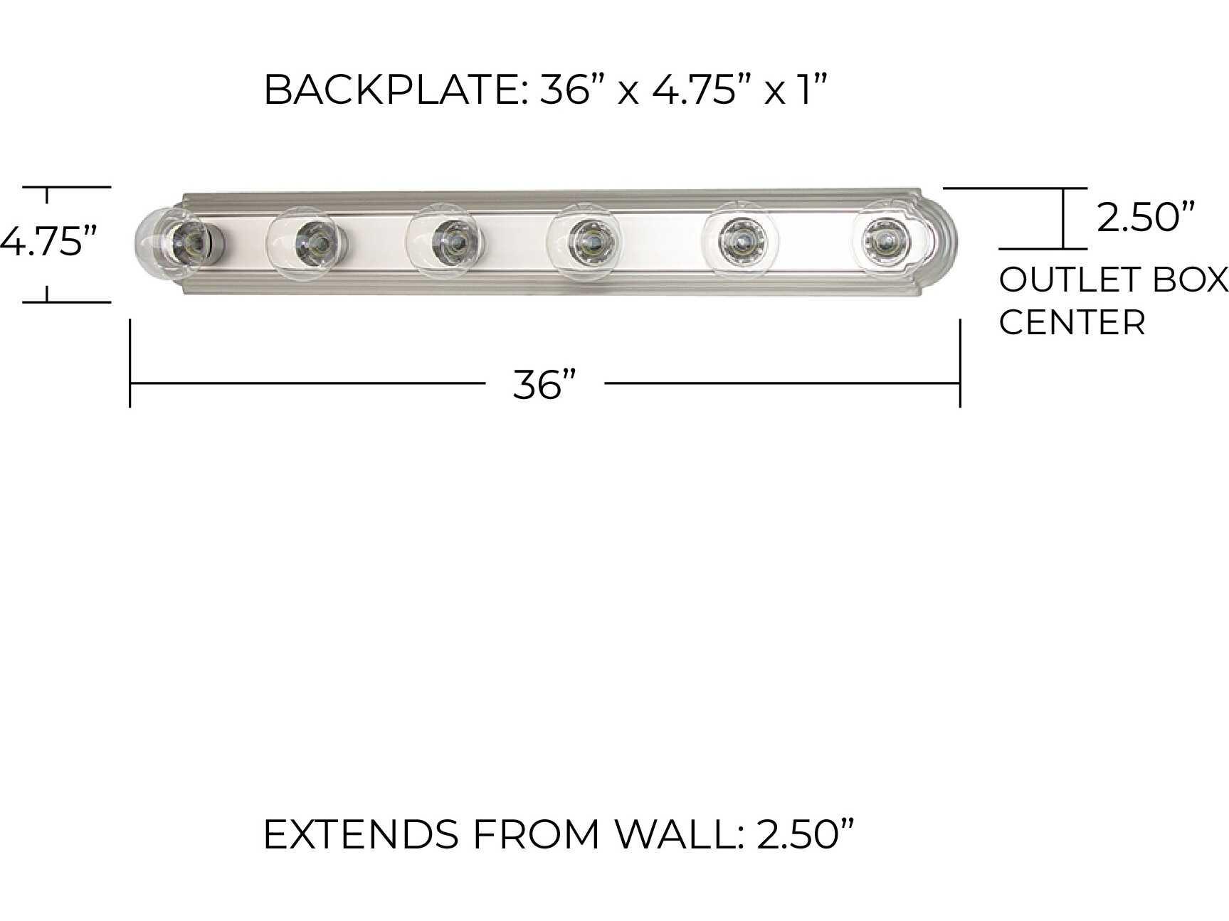 Capital Lighting Alice 6-Light Matte Nickel Vanity Light