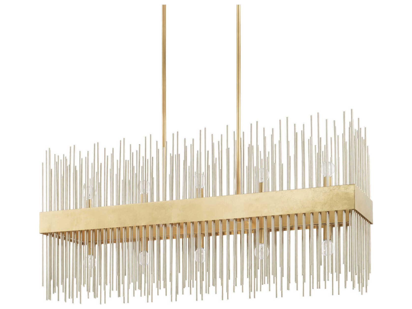 Capital Lighting Lena 10-Light Fire And Ice Gold Island Pendant