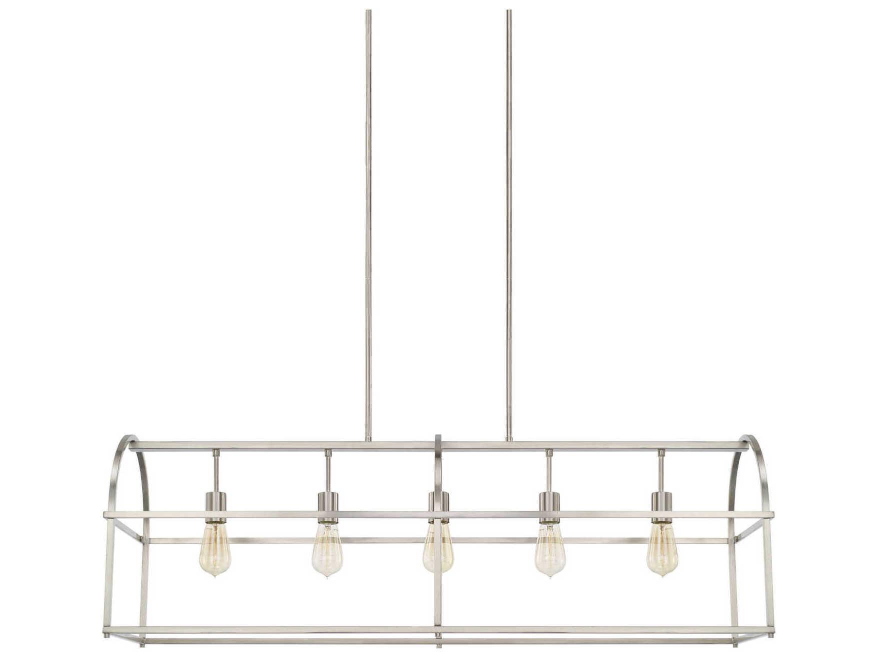 Capital Lighting Aubrey 5-Light Brushed Nickel Island Pendant