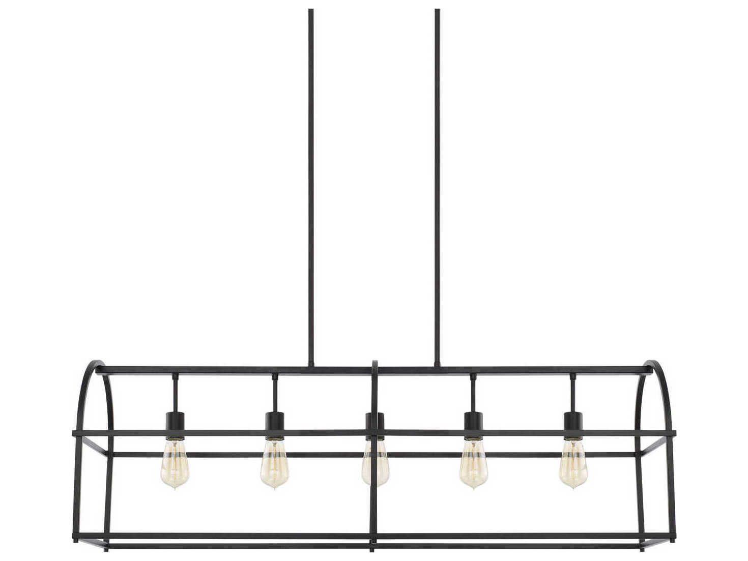 Capital Lighting Aubrey 5-Light Matte Black Island Pendant