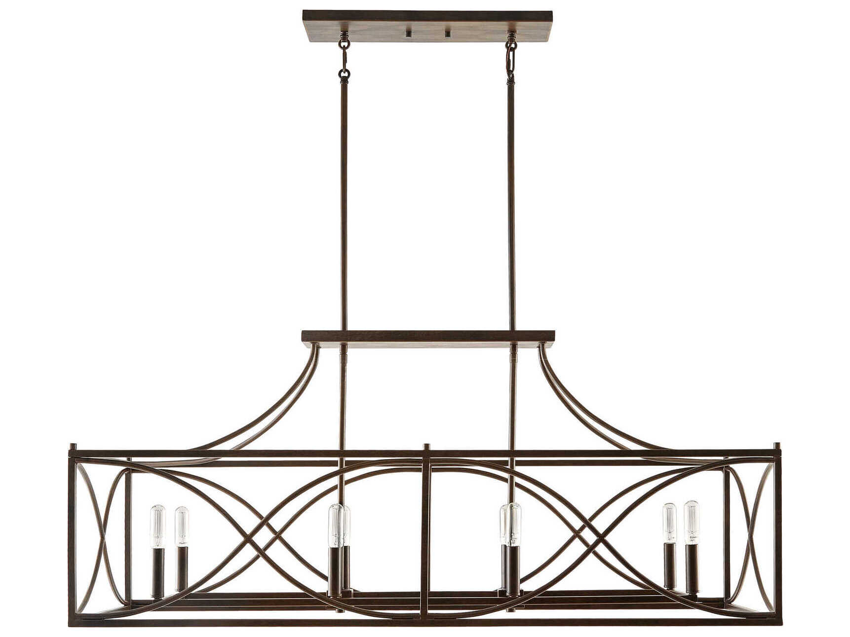 Capital Lighting Tybee 8-Light Nordic Grey Island Pendant