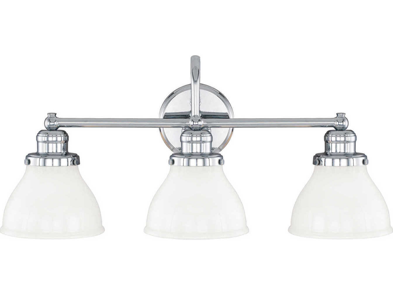 Capital Lighting Baxter 3-Light Chrome Glass Vanity Light