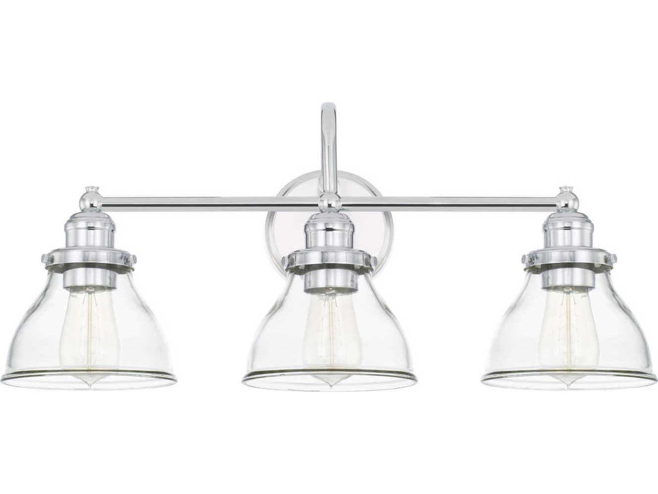 Capital Lighting Baxter 3-Light Chrome Glass Vanity Light