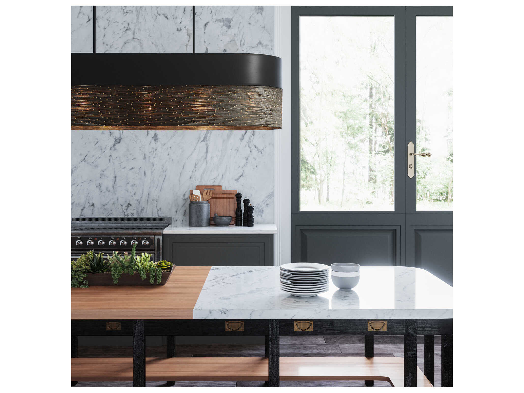 Capital Lighting Sana 5-Light Grey Iron Island Pendant