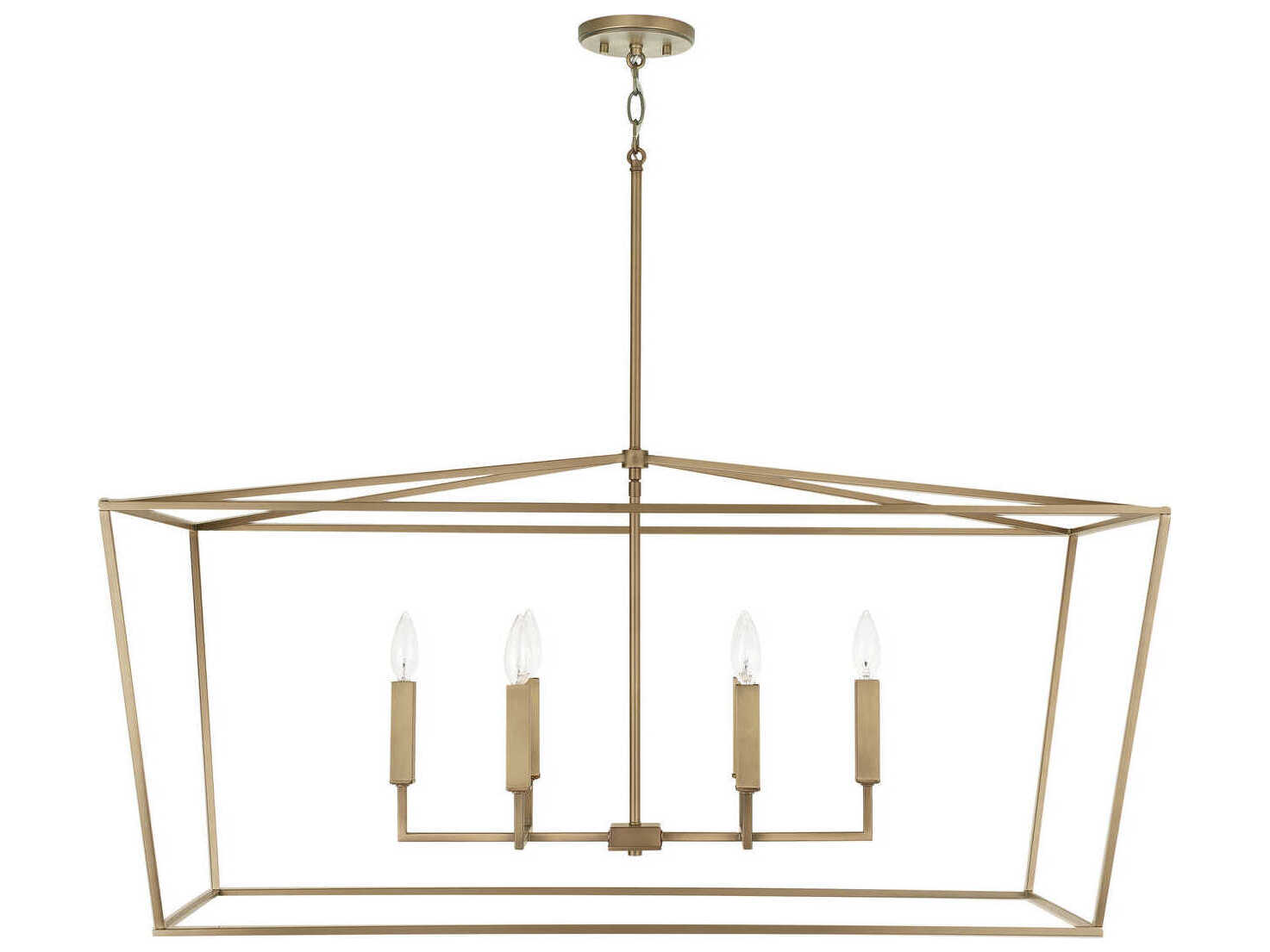 Capital Lighting Thea 6-Light Aged Brass Island Pendant