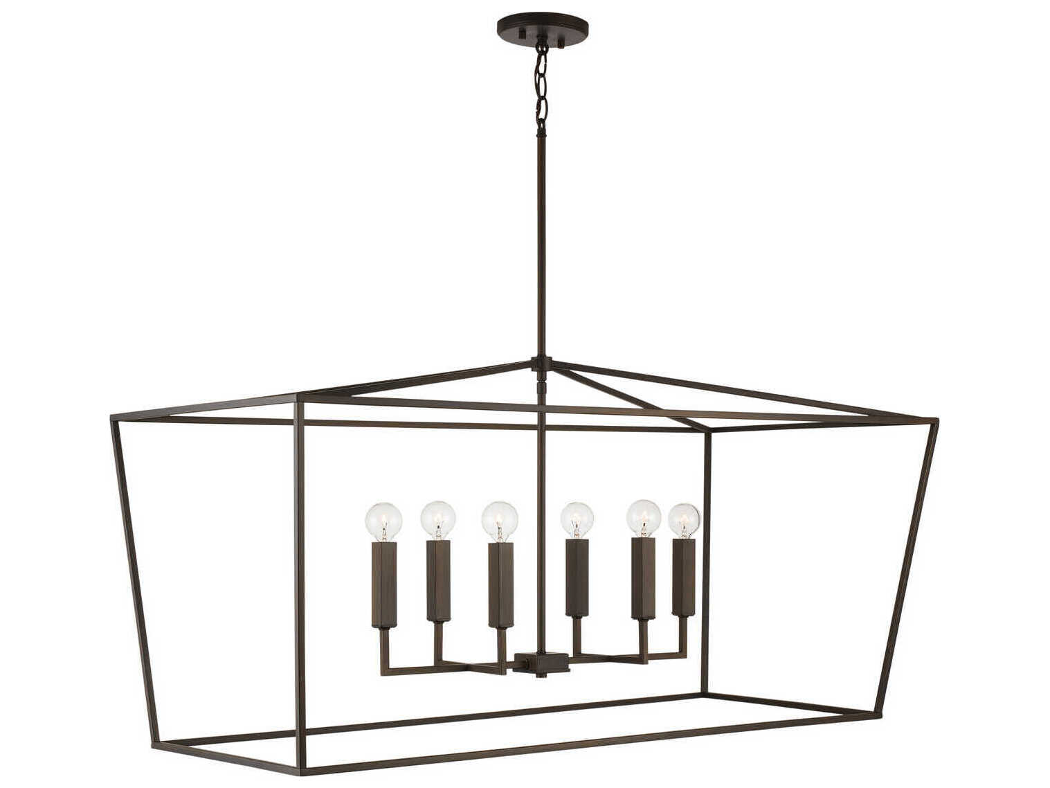 Capital Lighting Thea 6-Light Oil Rubbed Bronze Island Pendant