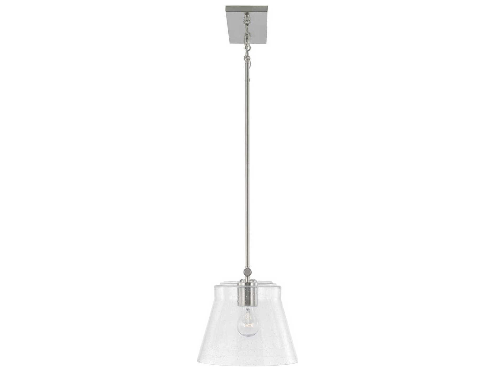 Capital Lighting Baker 3-Light Brushed Nickel Glass Empire Linear Island Pendant