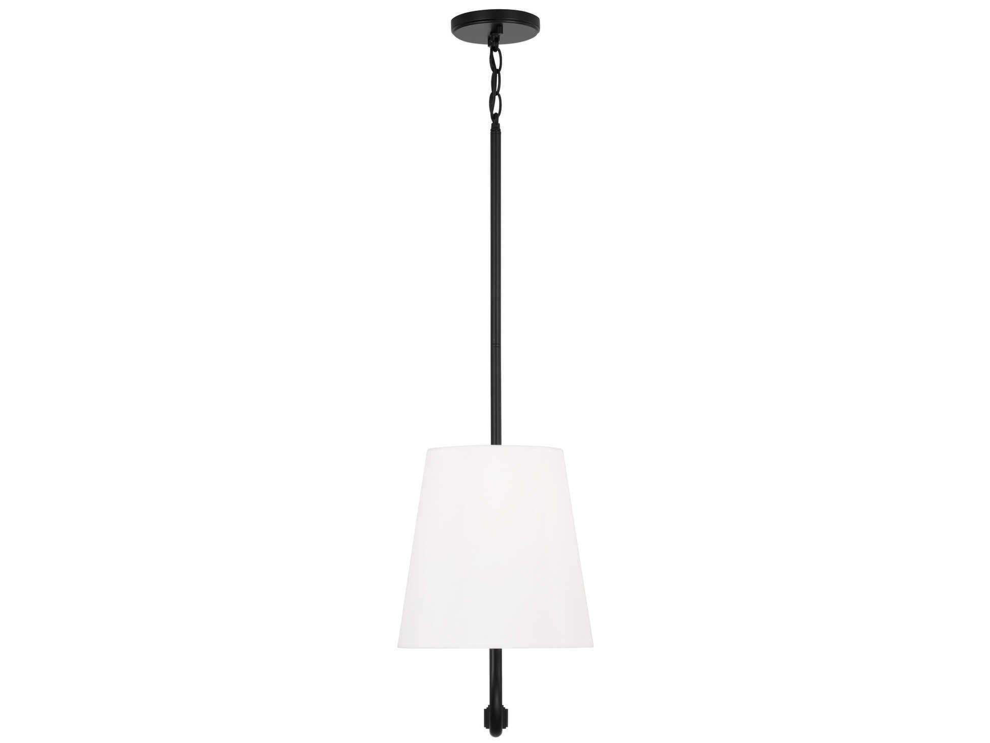 Capital Lighting Brody 2-Light Matte Black Empire Linear Island Pendant
