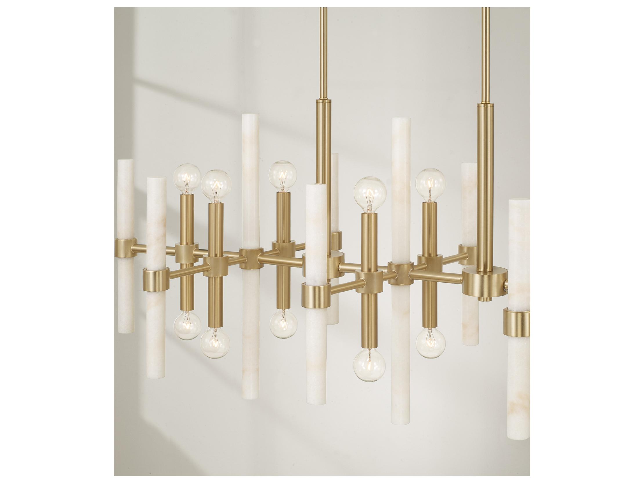 Capital Lighting Marlow 16-light Matte Brass Linear Island Pendant
