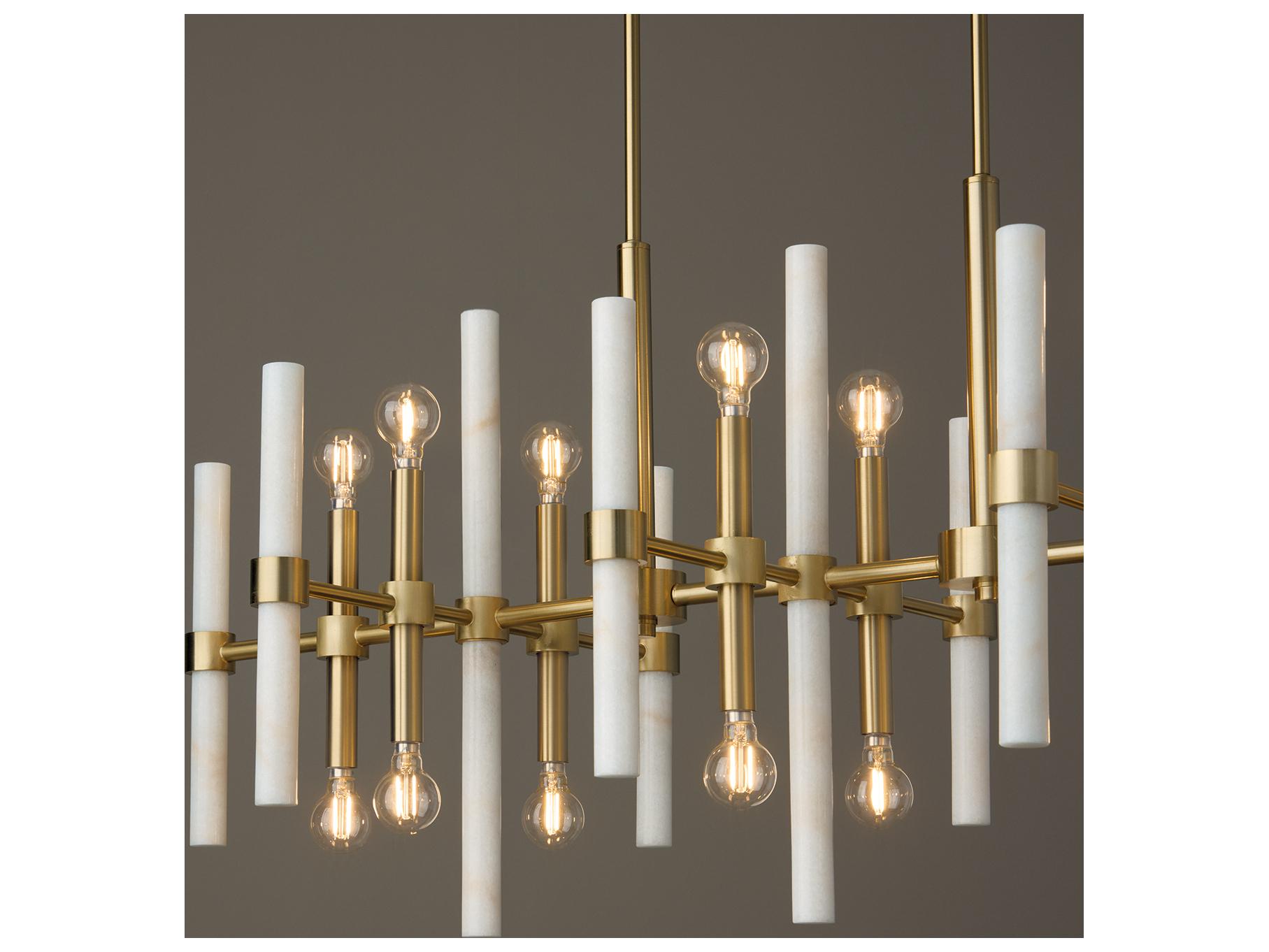 Capital Lighting Marlow 16-light Matte Brass Linear Island Pendant
