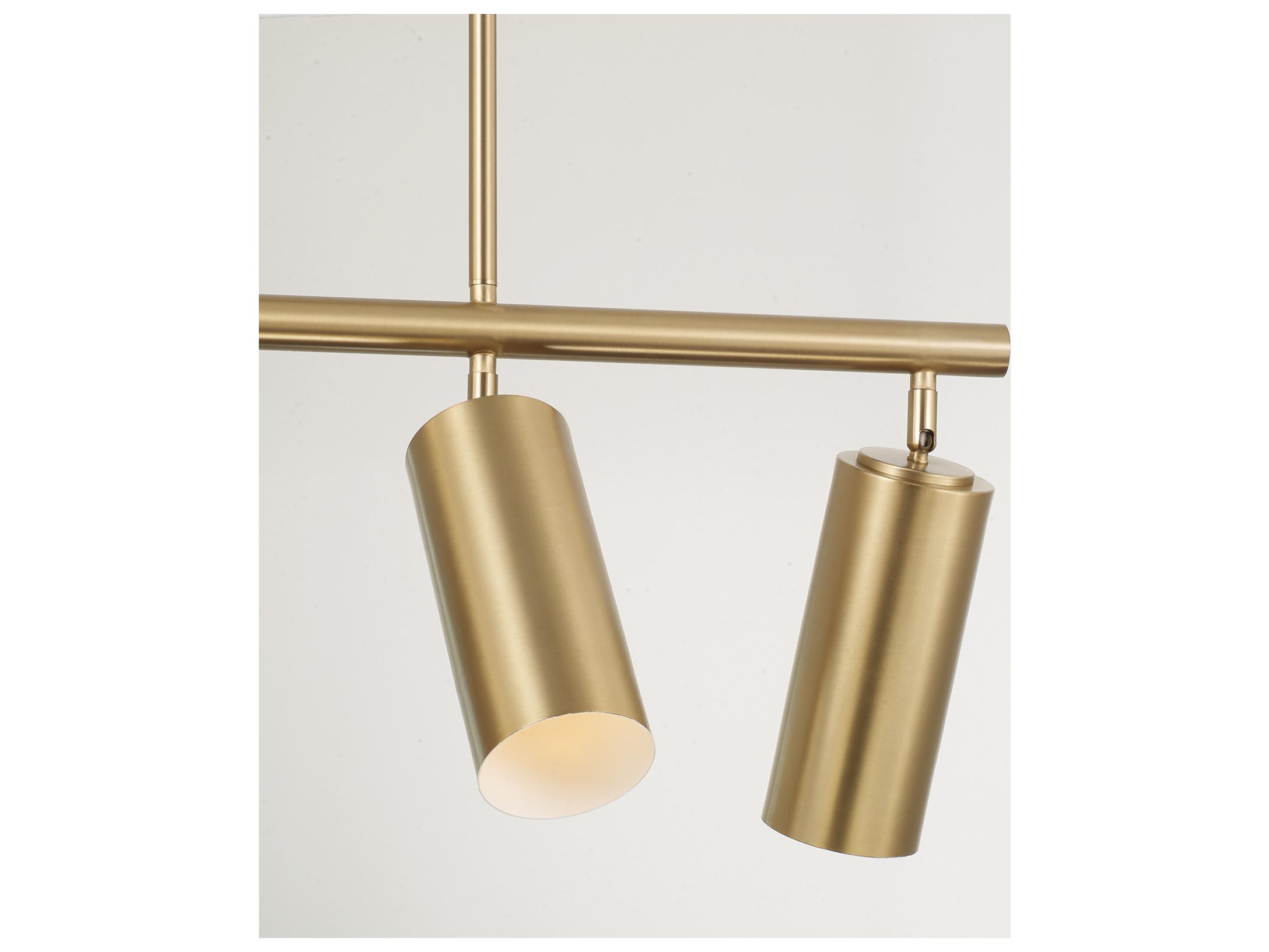 Capital Lighting Robbie 5-light Aged Brass Linear Island Pendant