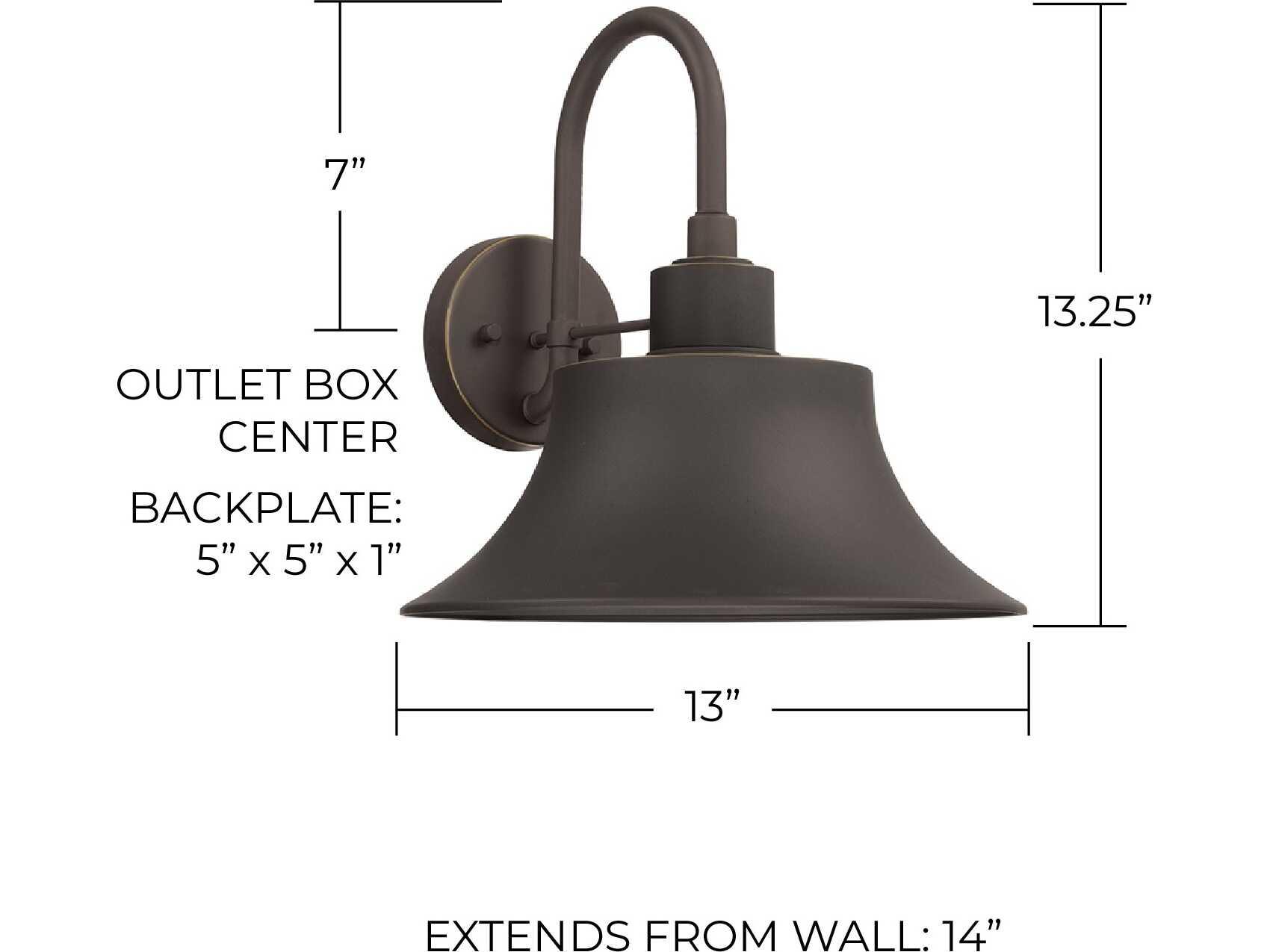 Capital Lighting Brock 1 - Light Outdoor Wall Light