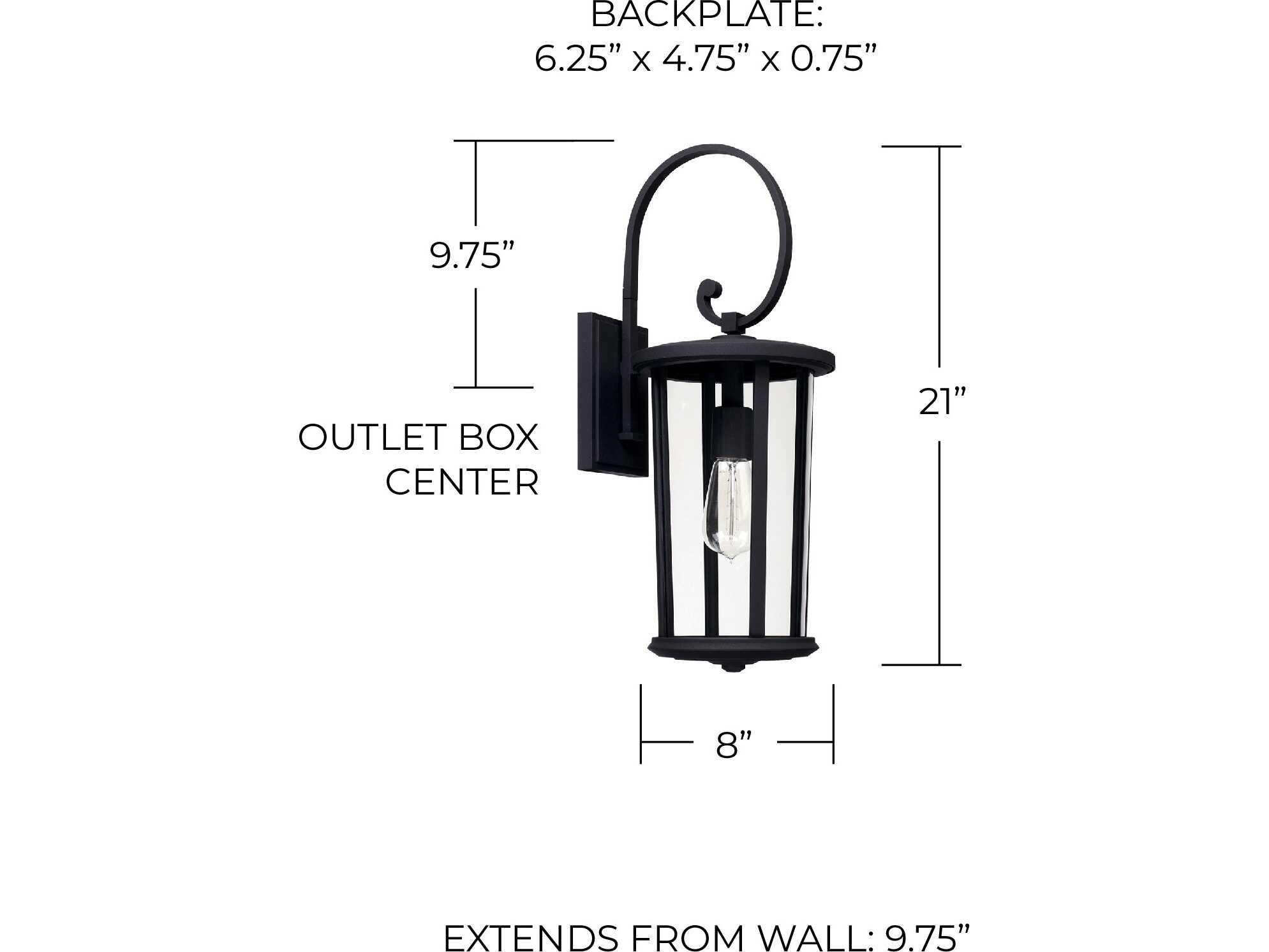 Capital Lighting Howell 1 - Light Outdoor Wall Light