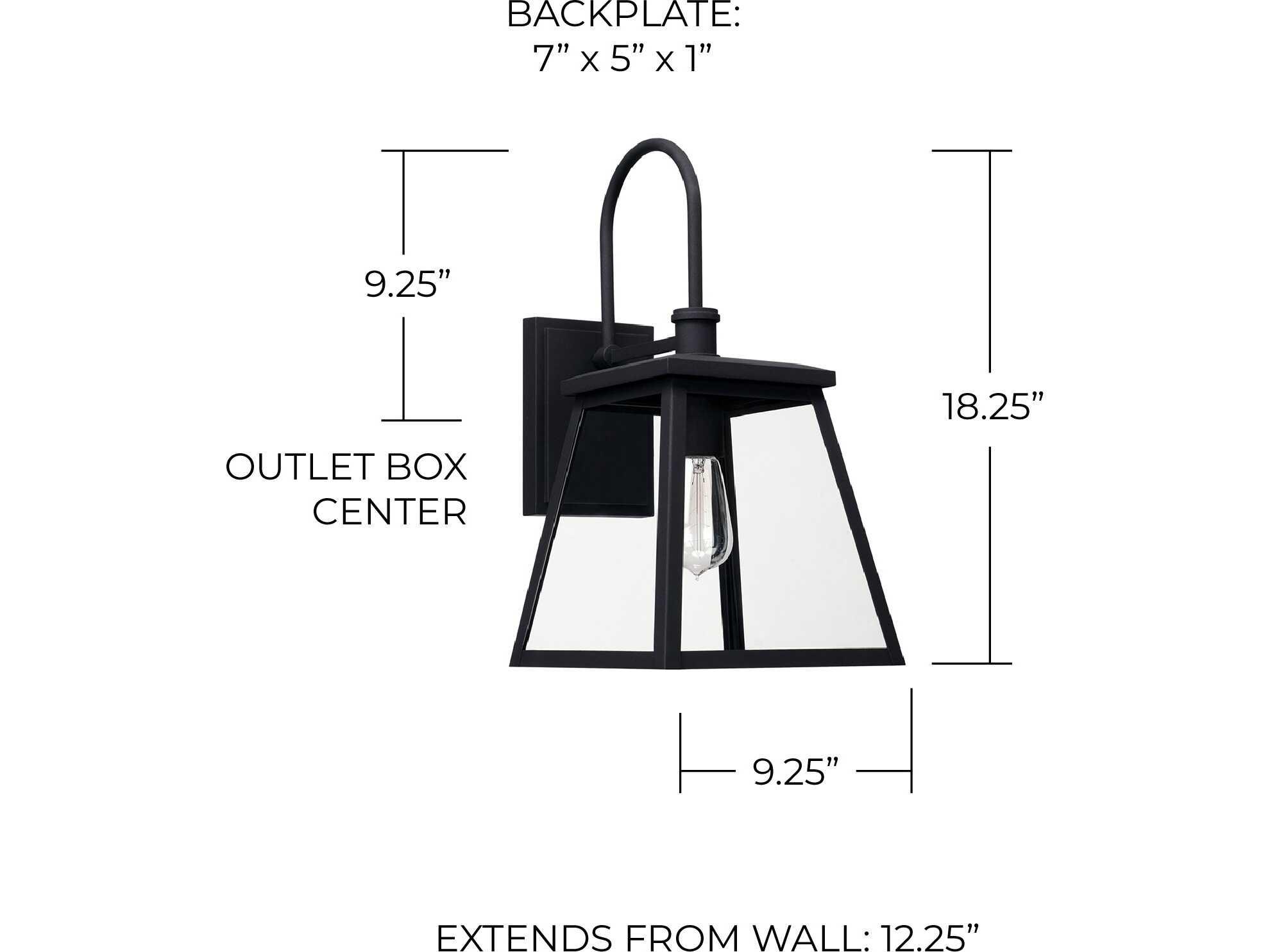 Capital Lighting Belmore Outdoor Wall Lantern