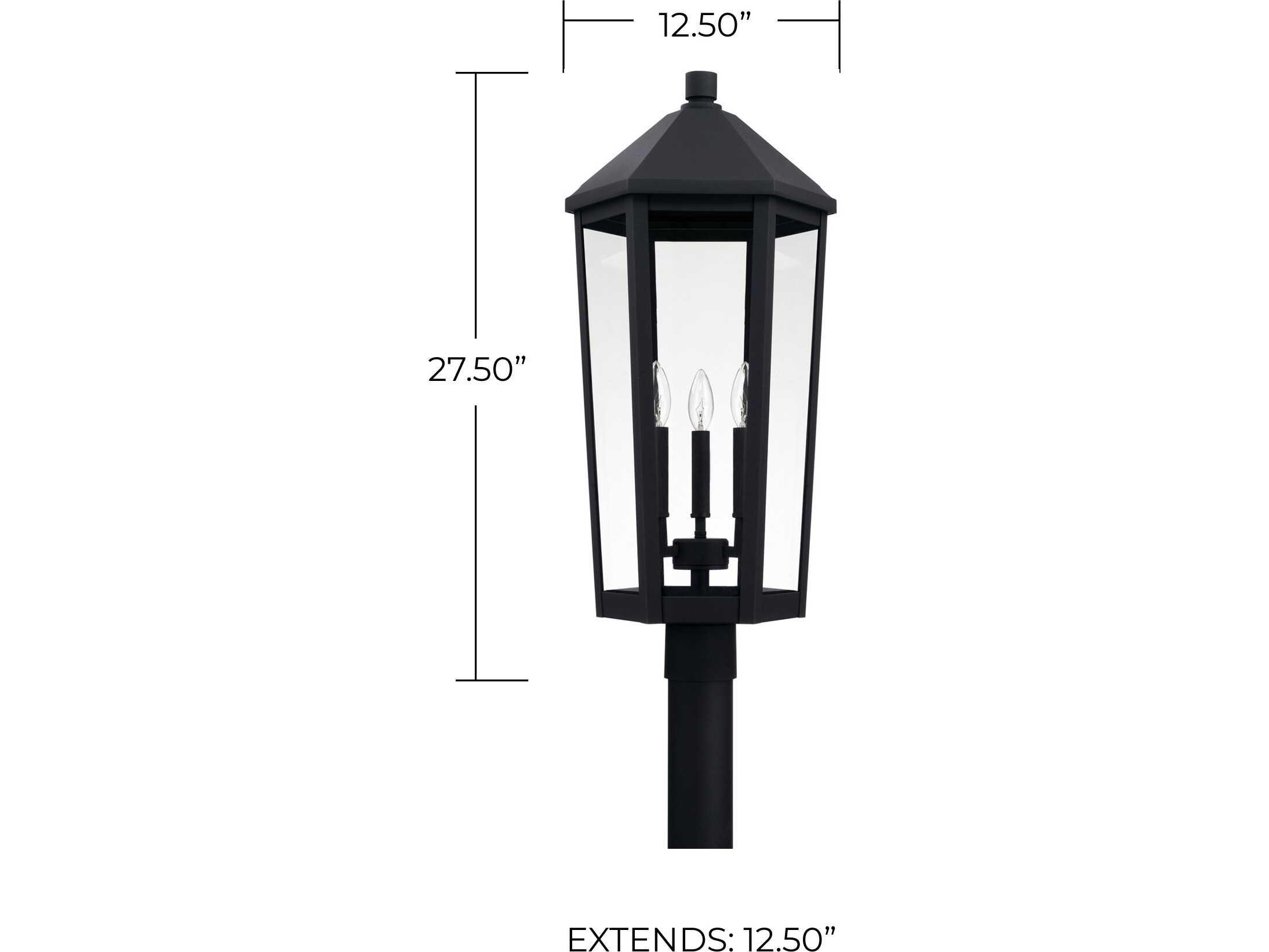 Capital Lighting Ellsworth 3 - Light Outdoor Post Light
