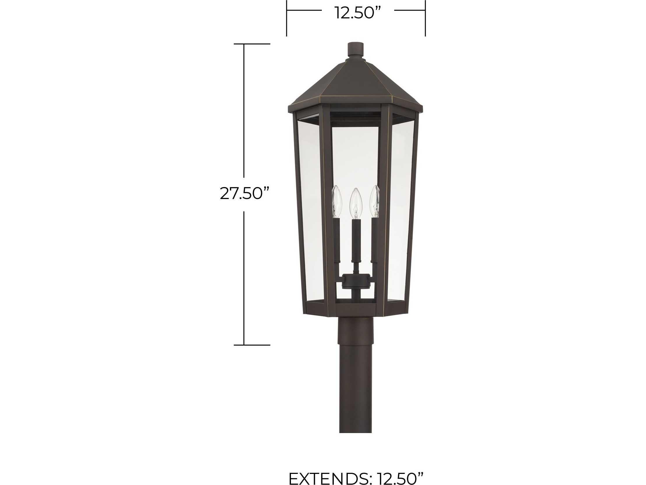 Capital Lighting Ellsworth 3 - Light Outdoor Post Light
