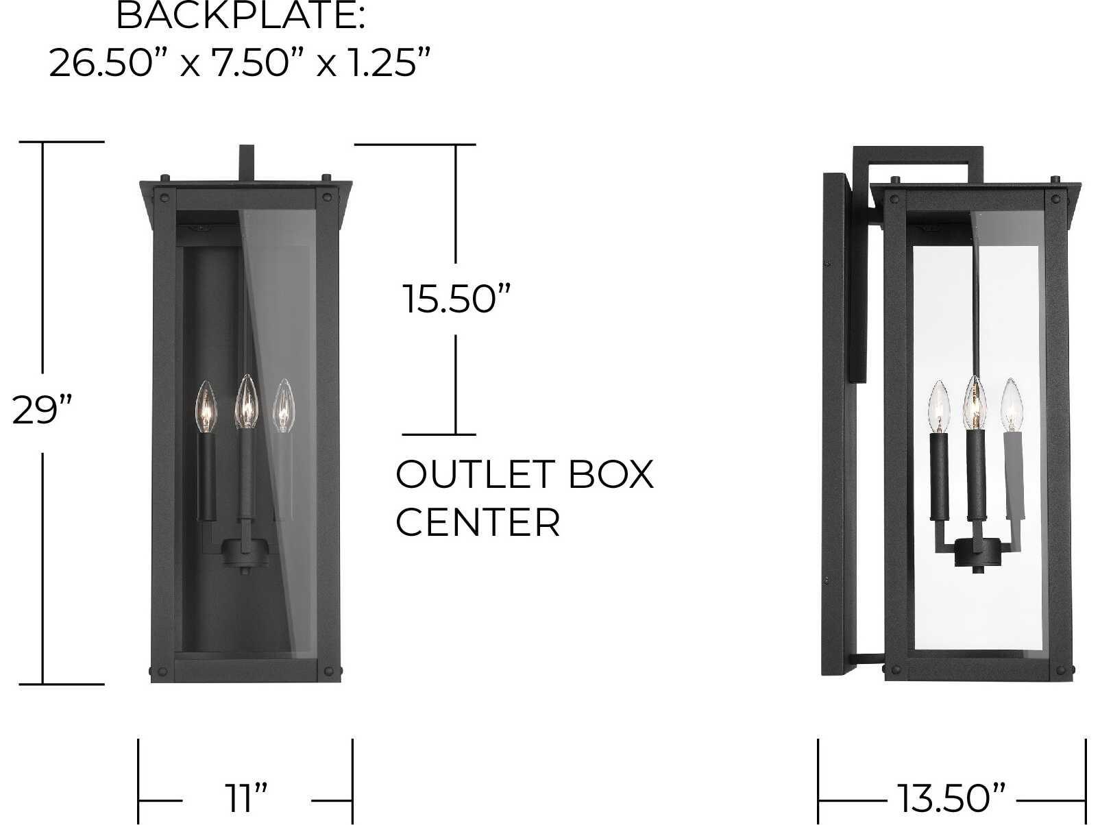 Capital Lighting Hunt Glass Outdoor Wall Light