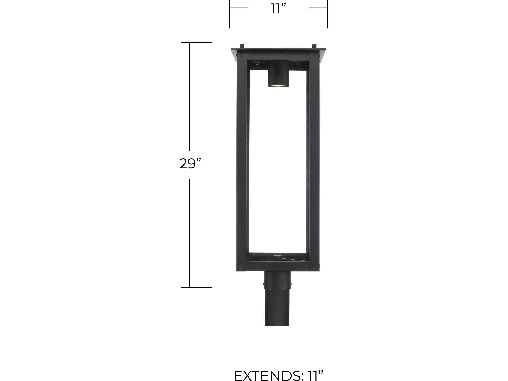 Capital Lighting Hunt 1 - Light Outdoor Post Light