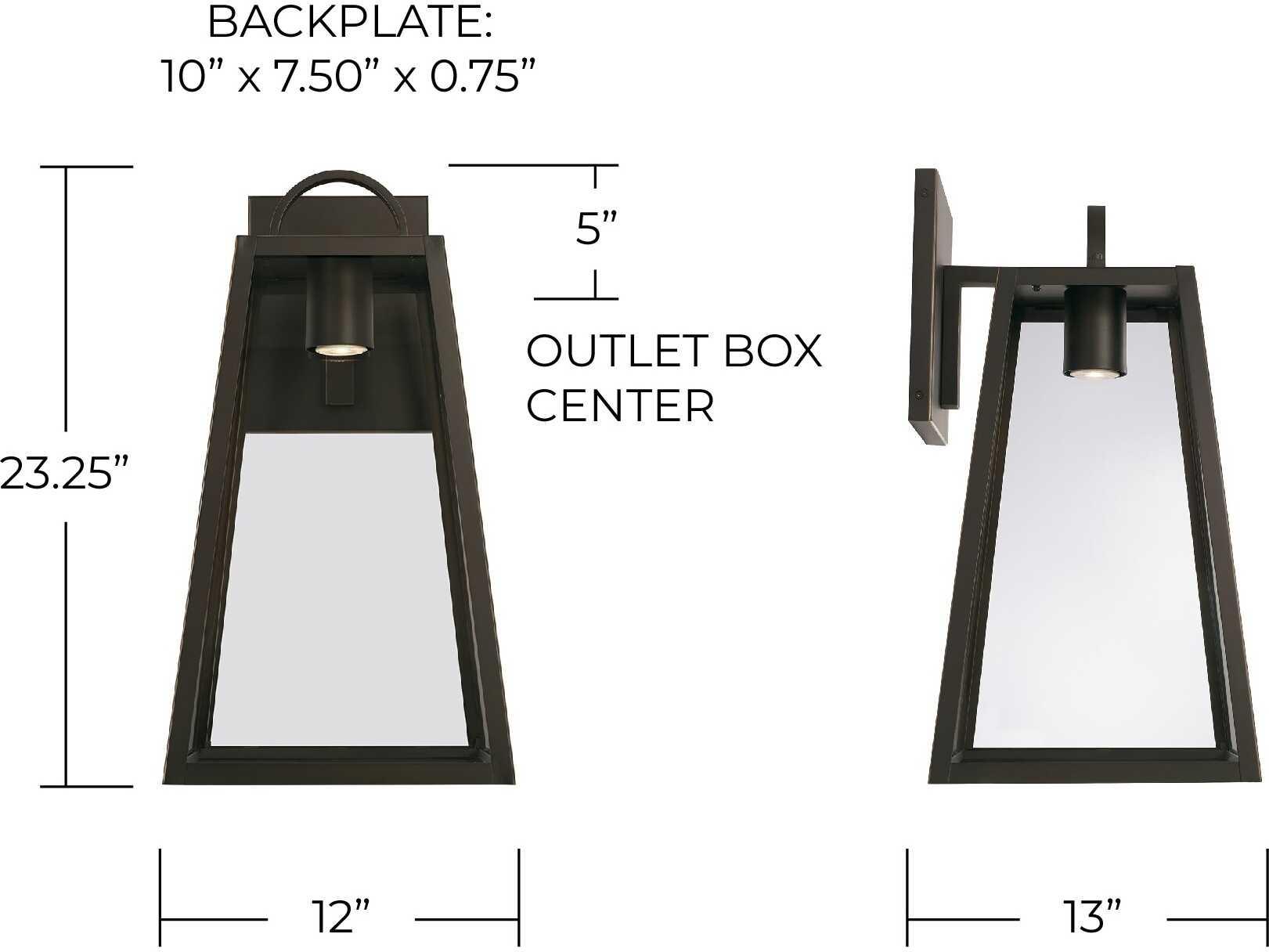 Capital Lighting Leighton 1 - Light Outdoor Wall Light