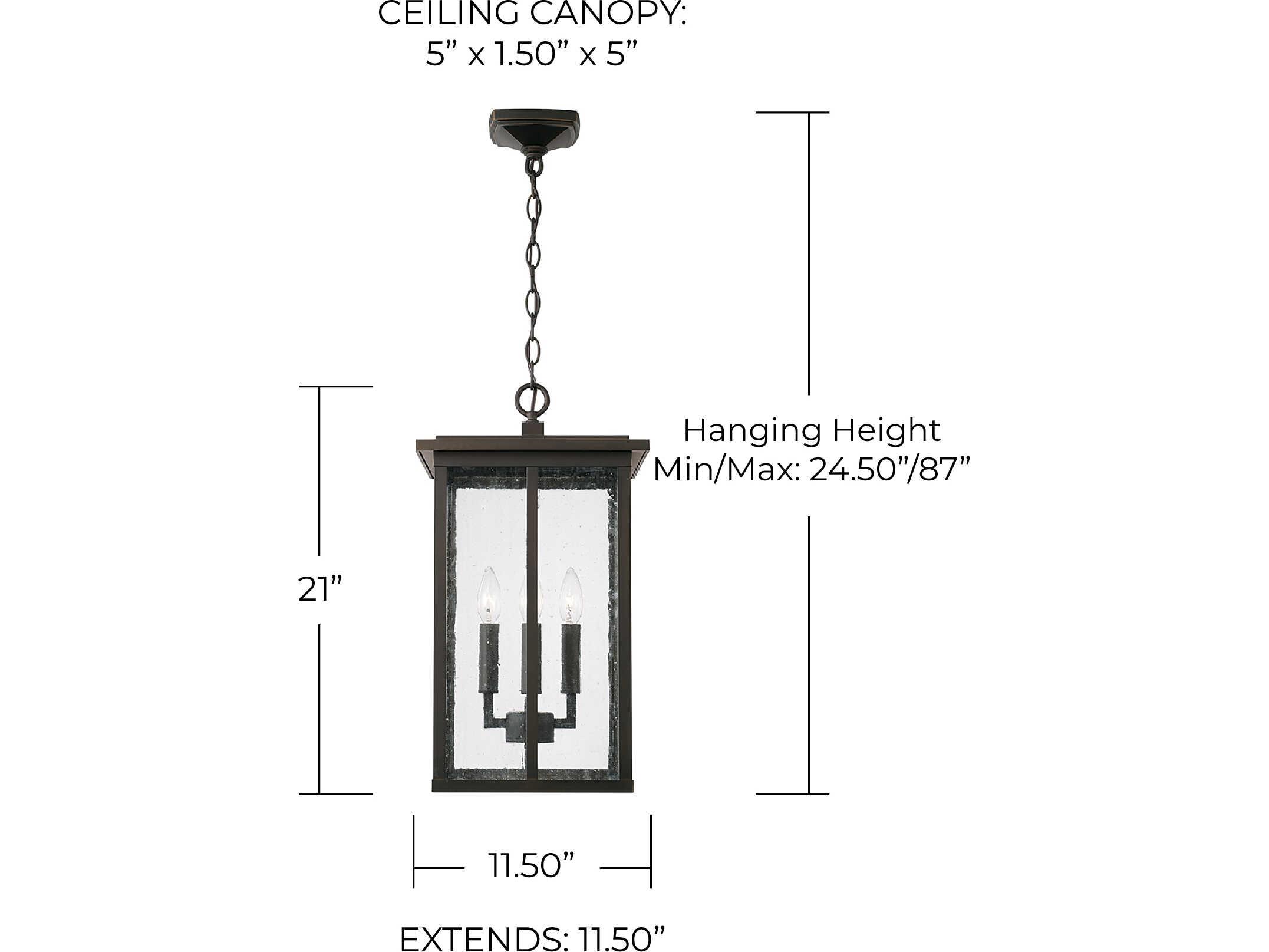 Capital Lighting Barrett 4 - Light Outdoor Hanging Light