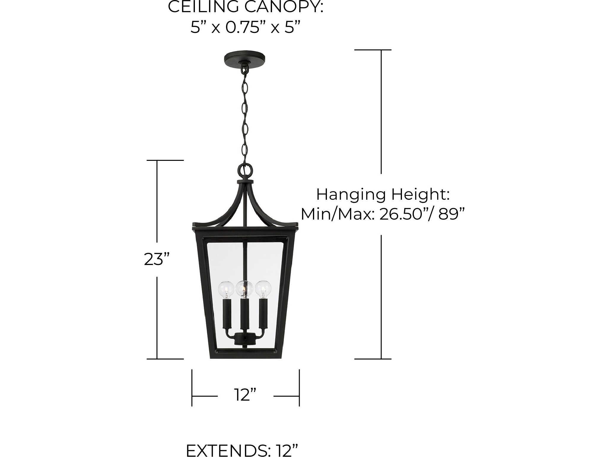 Capital Lighting Adair 4 - Light Outdoor Hanging Light