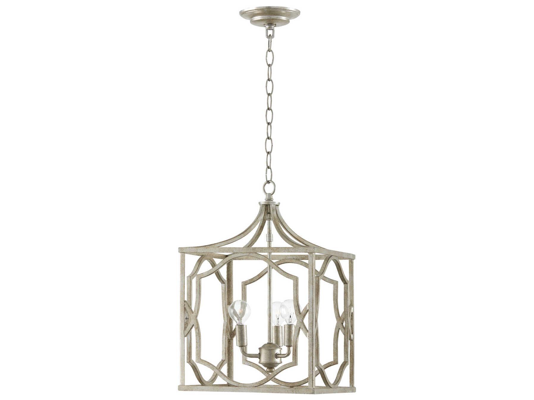 Capital Lighting Blakely 3-Light Antique Silver Mini Pendant